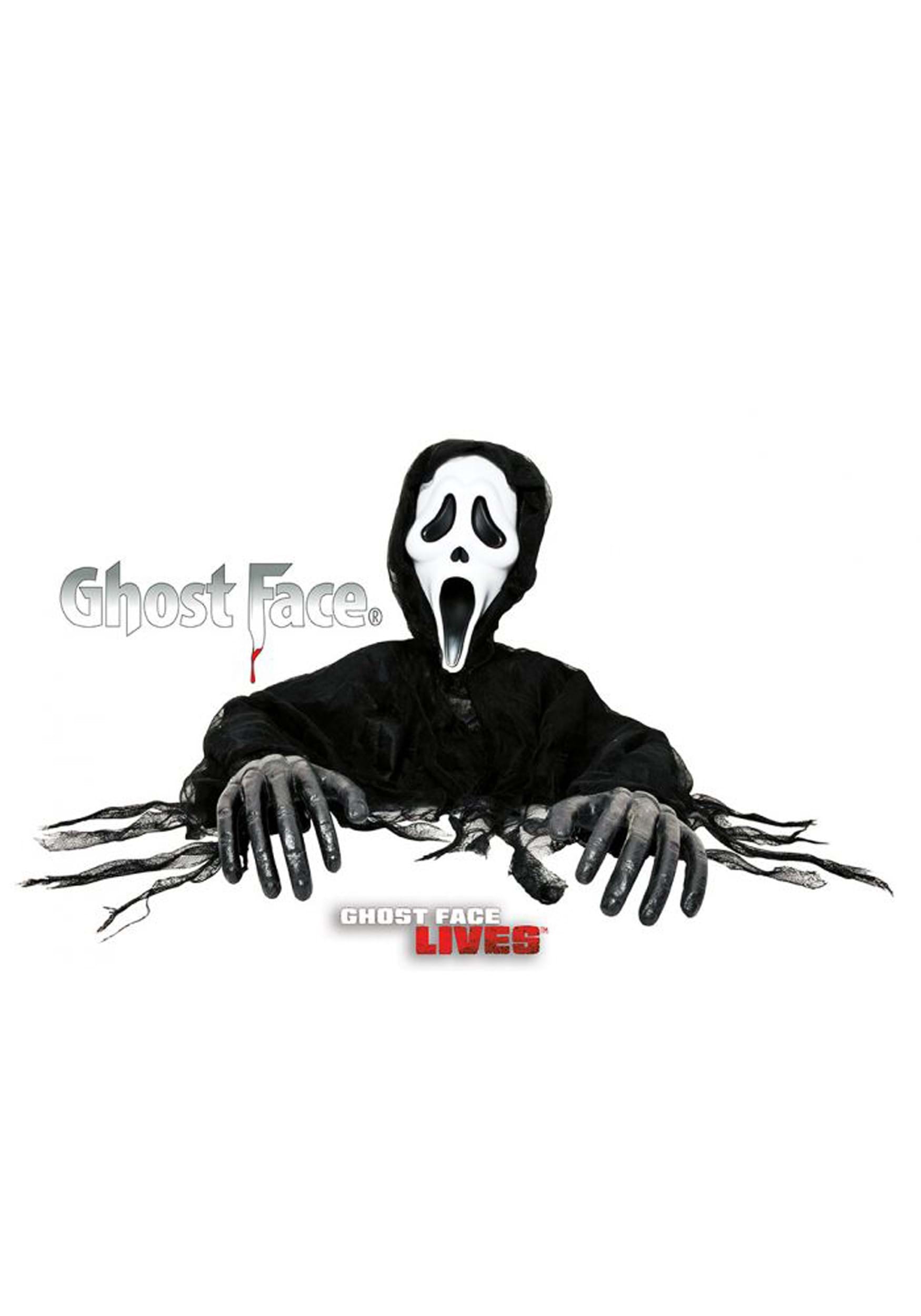 Life Size Ghost Face Grave Breaker Prop | Horror Movie Decorations