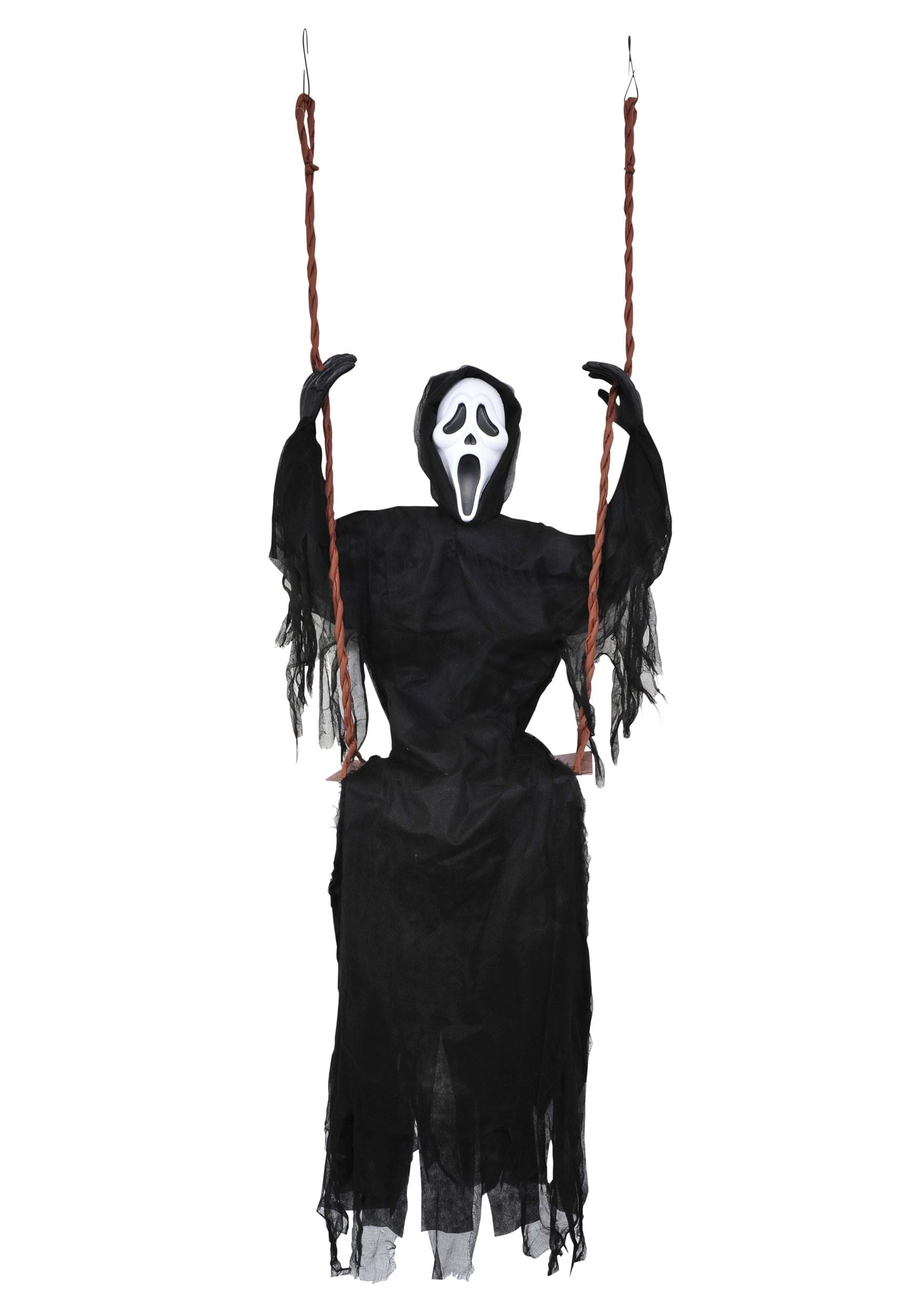 5FT Ghost Face On Swing Halloween Prop | Exclusive Décor
