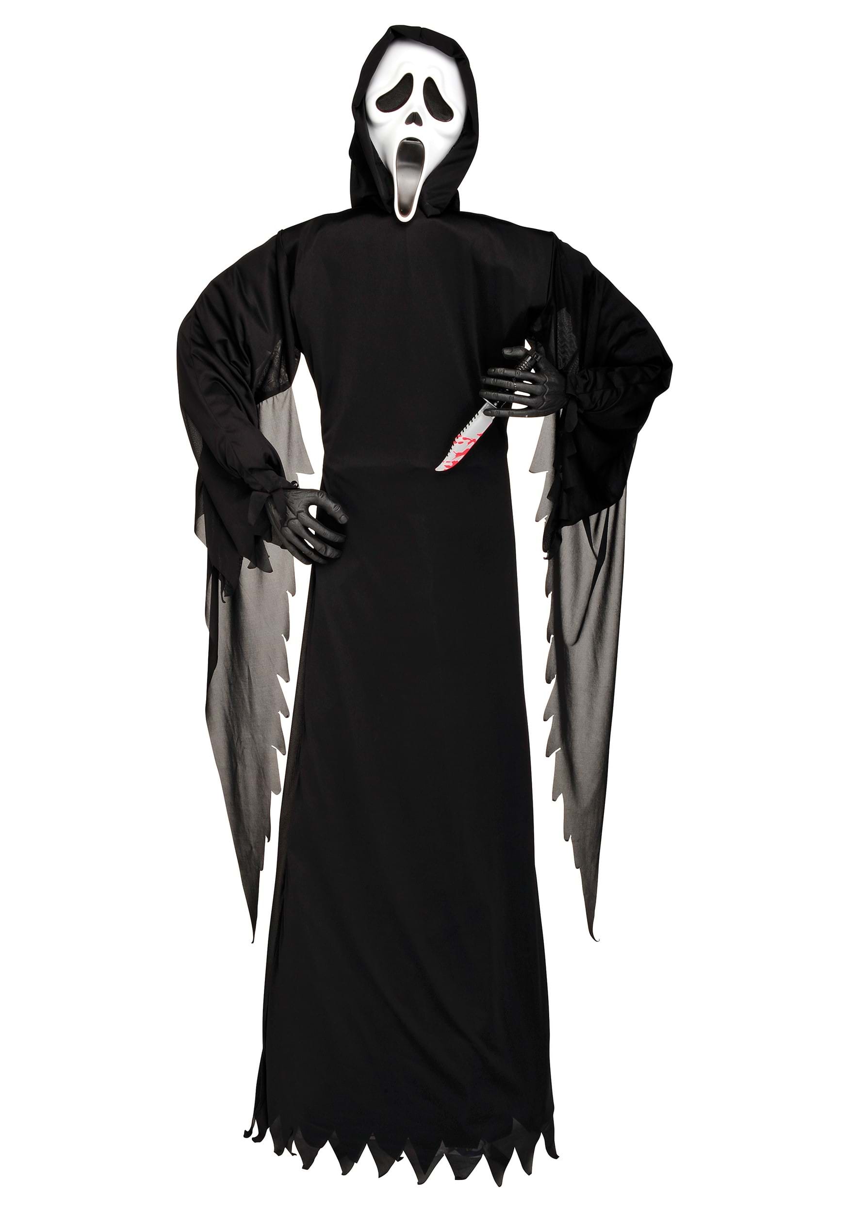 Standing 6 Foot Ghost Face Halloween Decoration | Ghost Face Accessories