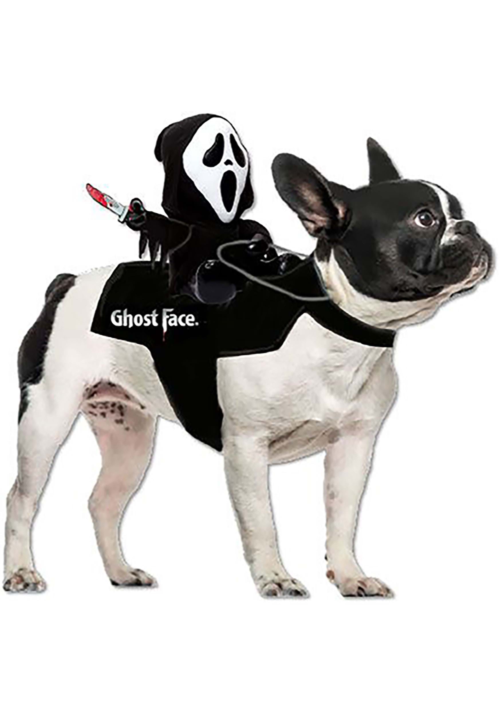 Ghost Face Rider Vest Pet Costume | Movie Pet Costumes
