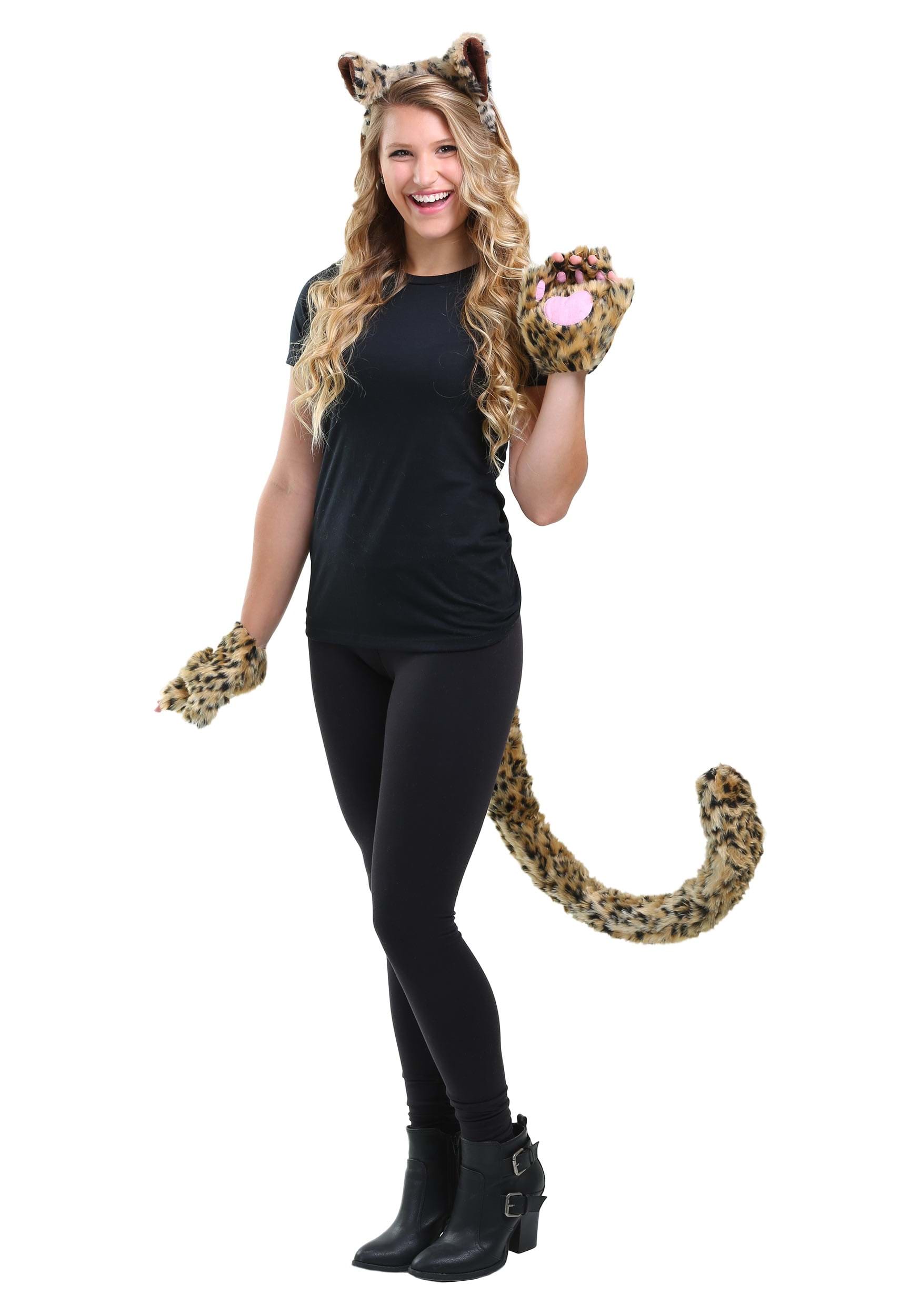 Deluxe Leopard Accessory Costume Kit | Wild Cat Costumes