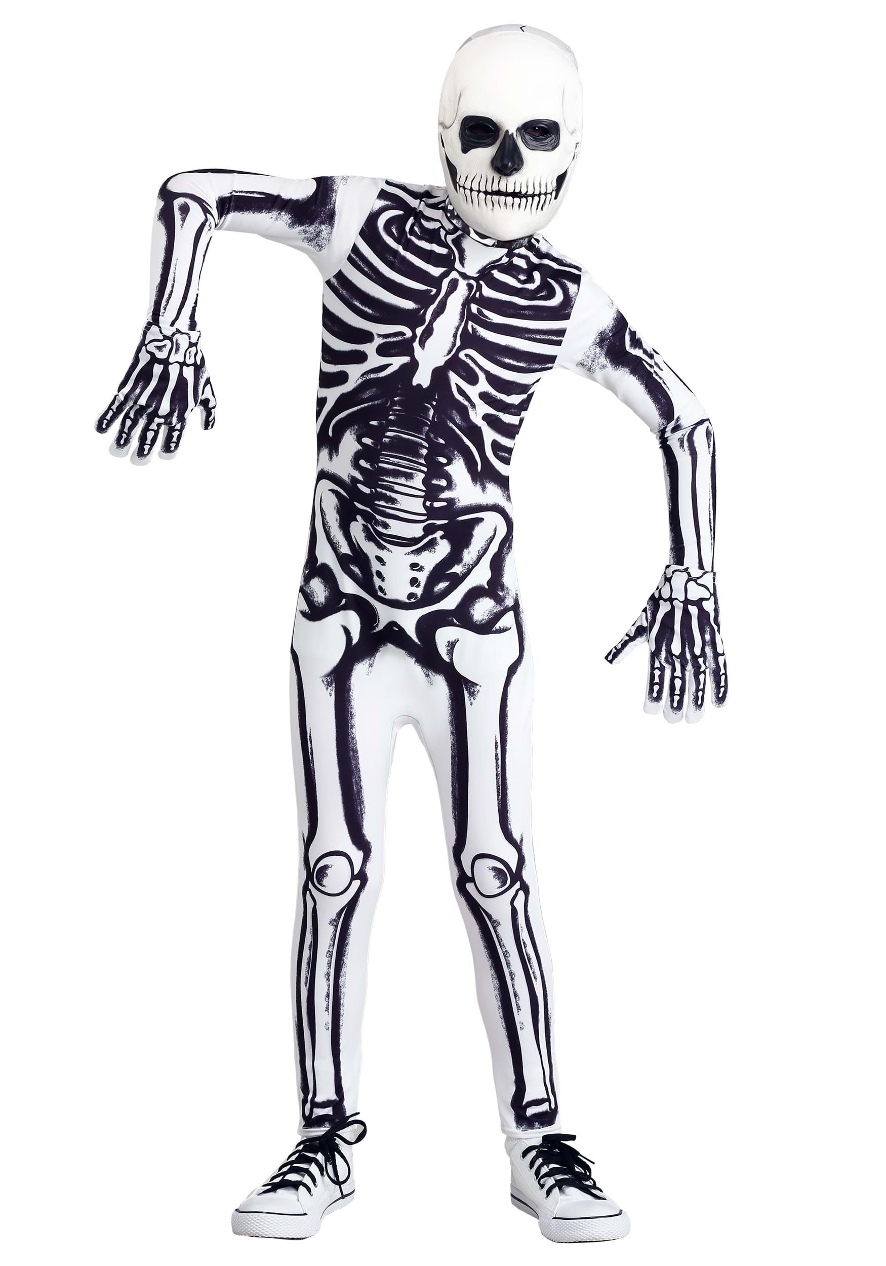 Kid's White Skeleton Costume | Skeleton Costumes