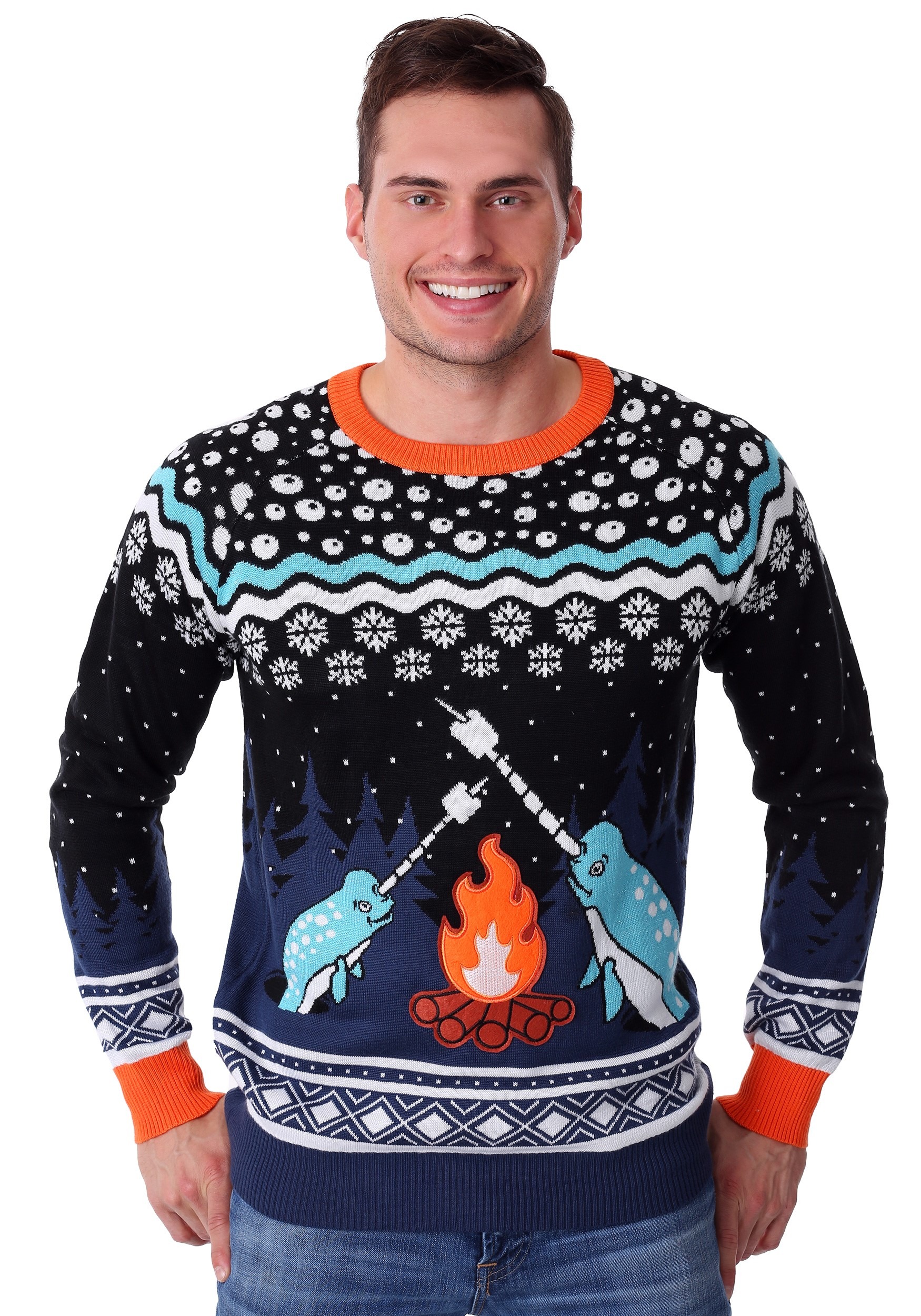 Narwhal Ugly Christmas Sweater for Adults | Christmas Apparel
