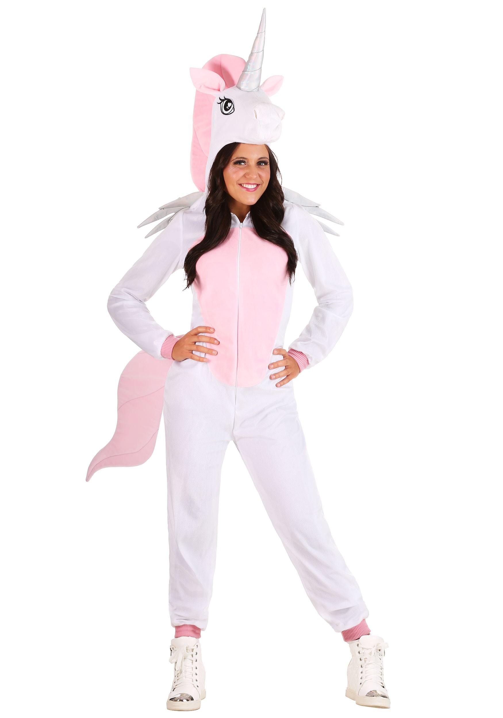Adult Jumpsuit Costume Unicorn | Exclusive W/ Hooded Jumpsuit