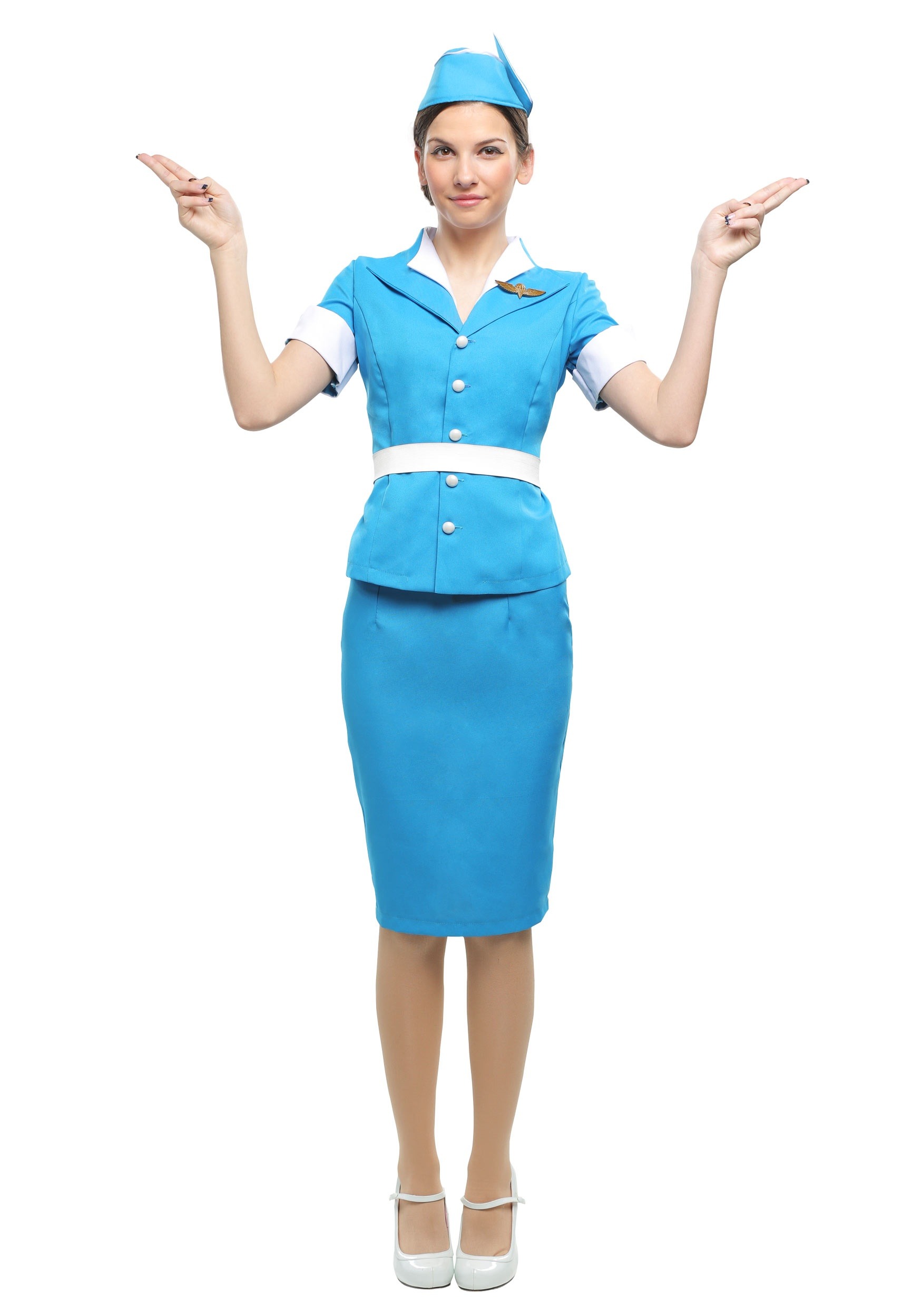 Flight Attendant Women's Costume | Exclusive Costumes