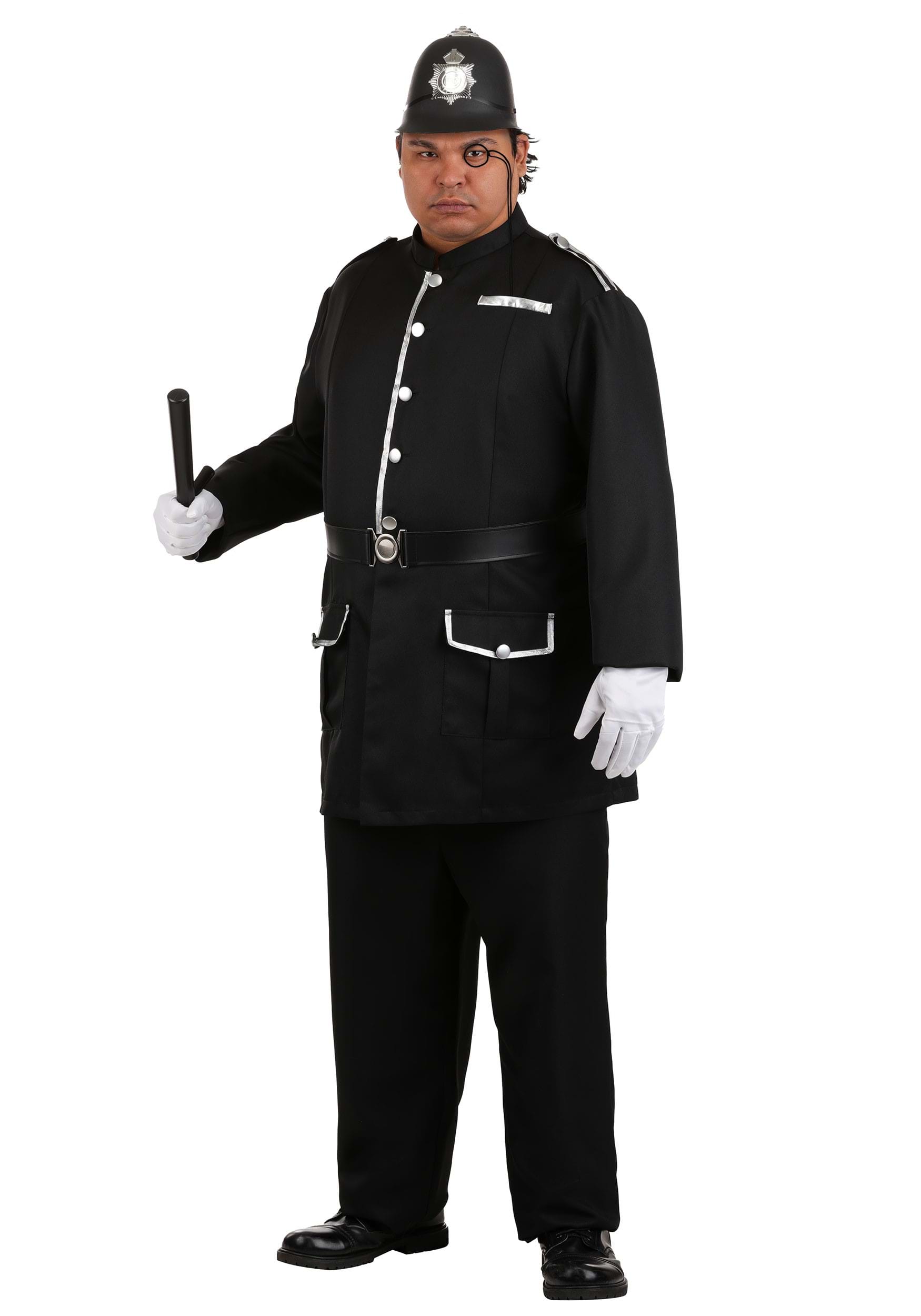 Plus Size British Bobby Men's Costume | International Costumes