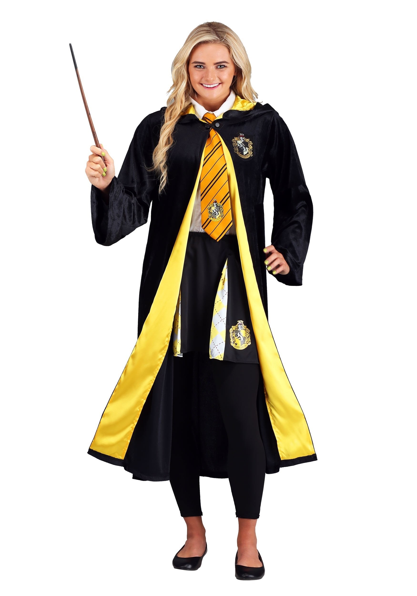 Adult Harry Potter Deluxe Hufflepuff Robe Costume | Halloween Costumes