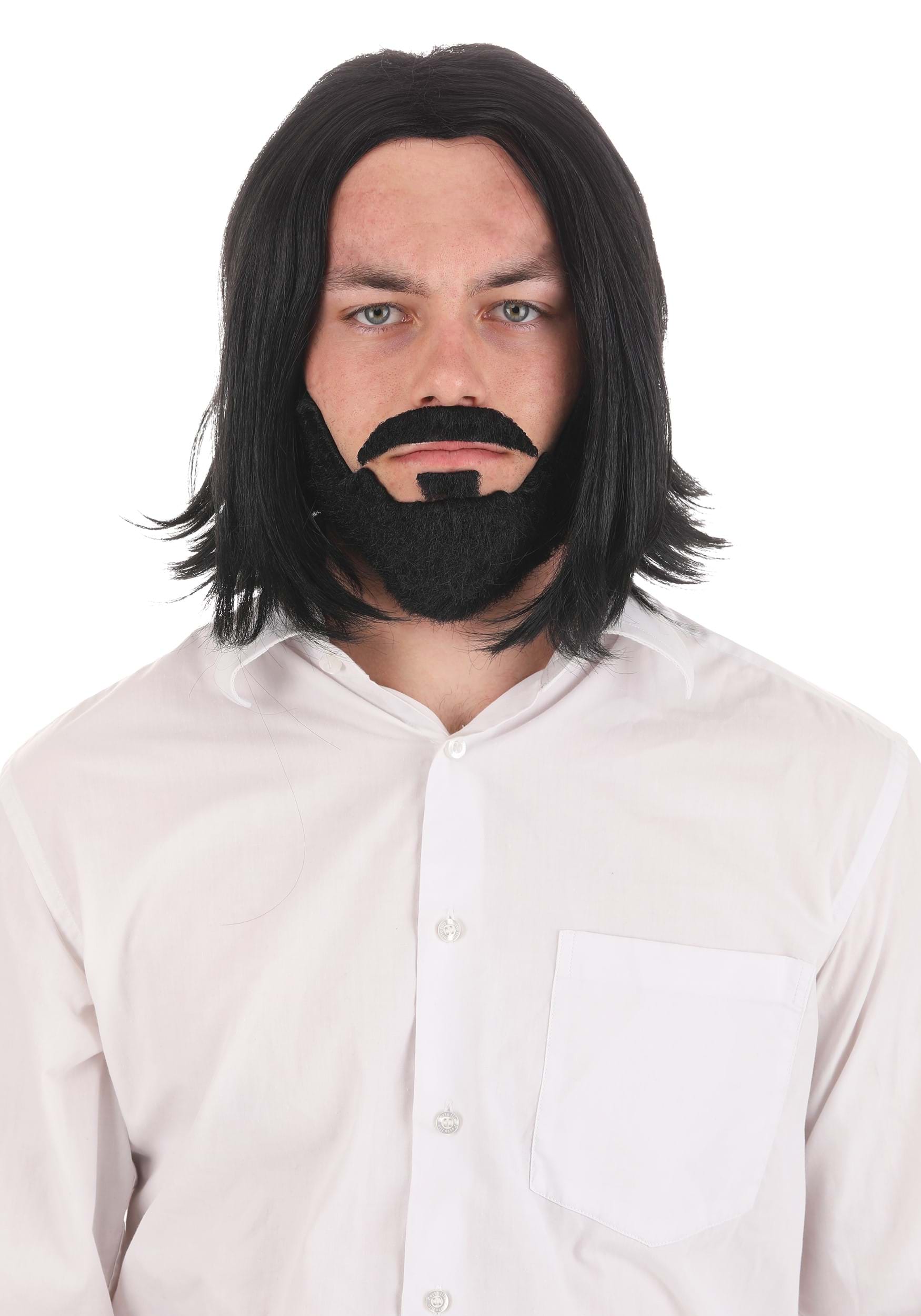 Legendary Hitman Costume Wig and Beard for Men | Movie Accessories