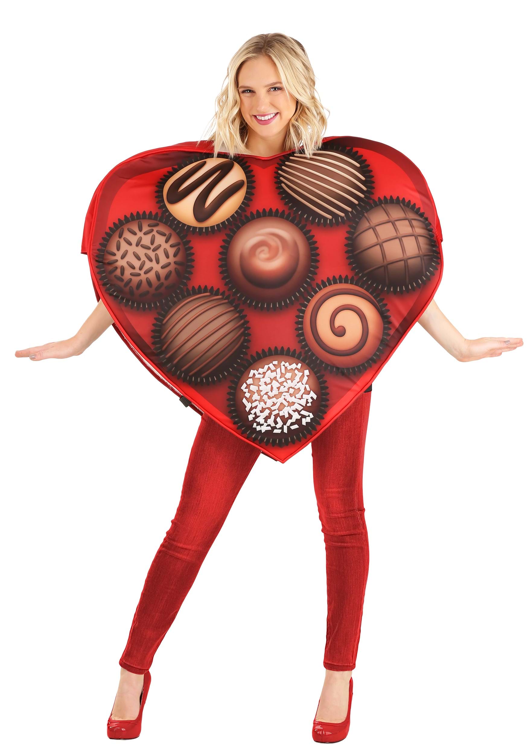 Box of Chocolates Heart Adult Costume