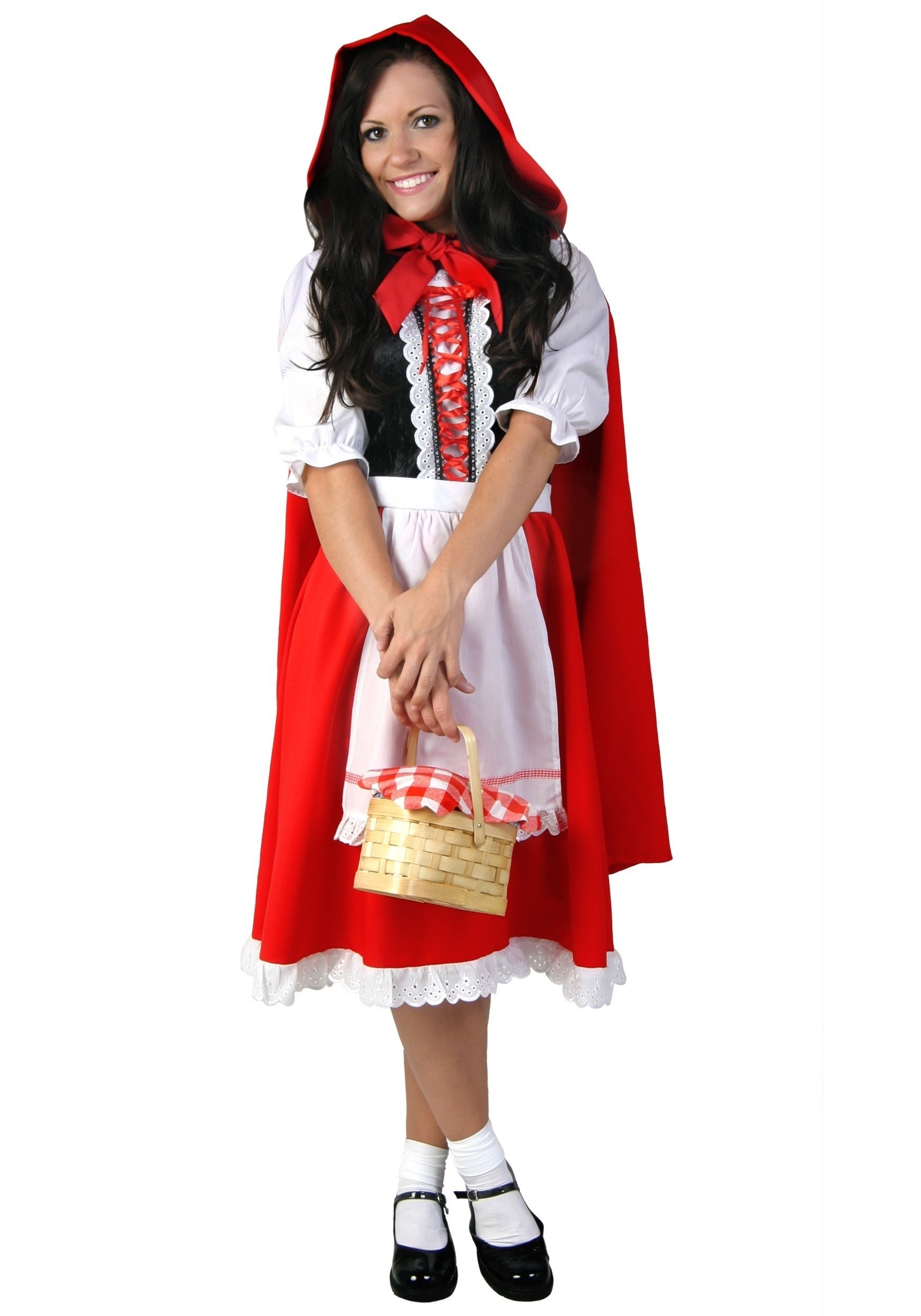 Plus Size Little Red Riding Hood Costume Dress for Women
