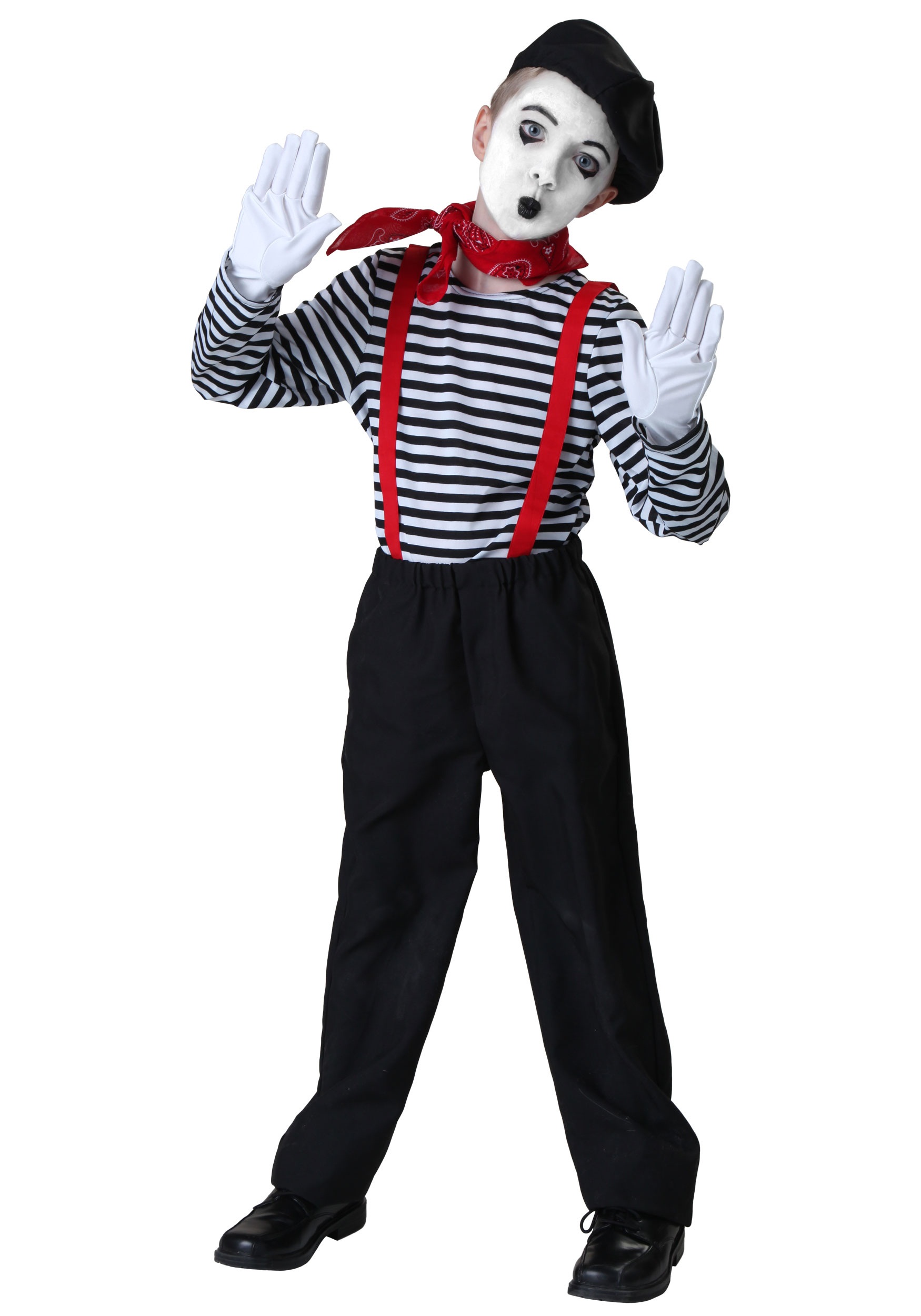 Kid's Mime Costume | Kid's Occupational Costumes
