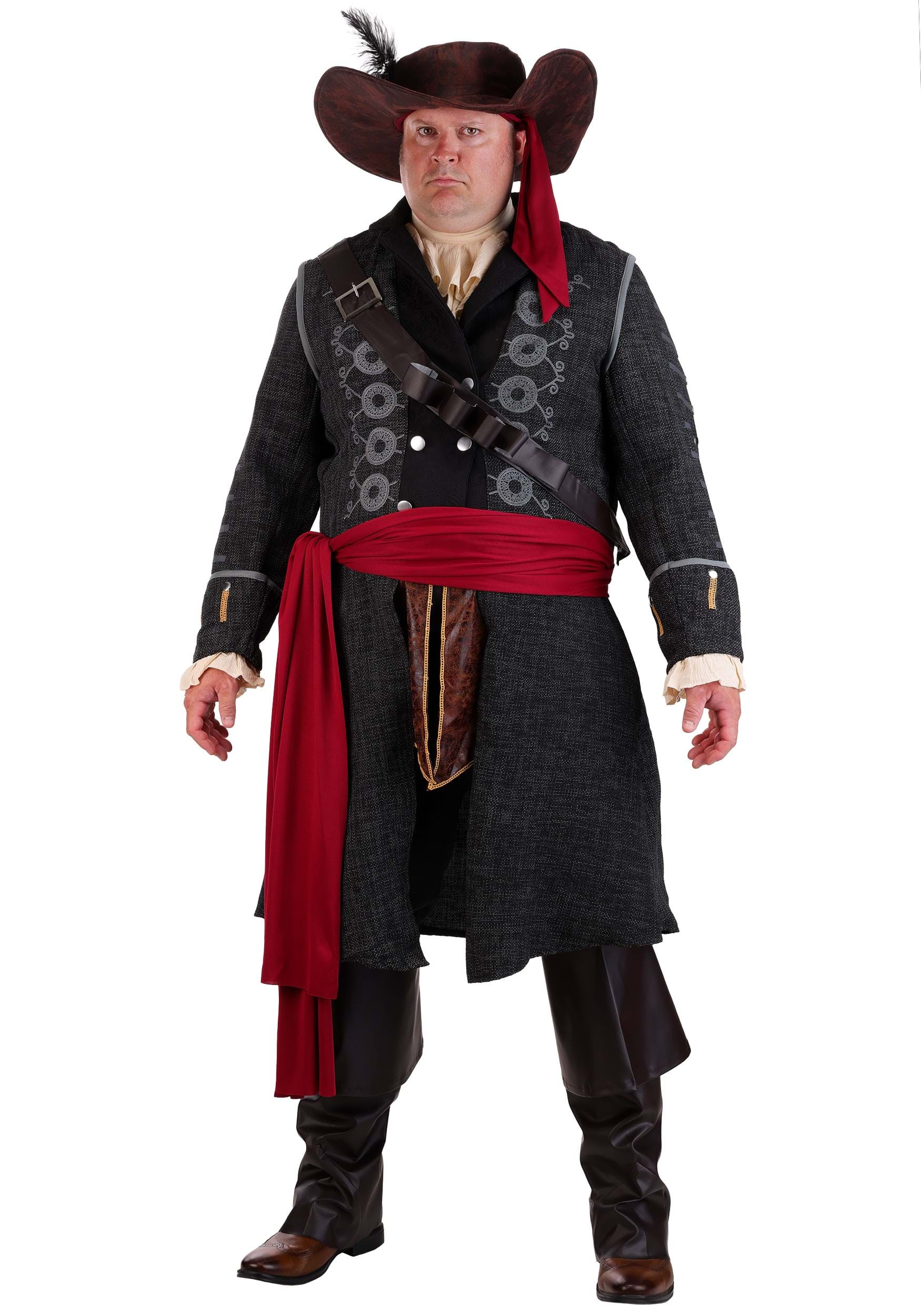 Plus Size Men's Blackbeard Costume | Pirate Costumes
