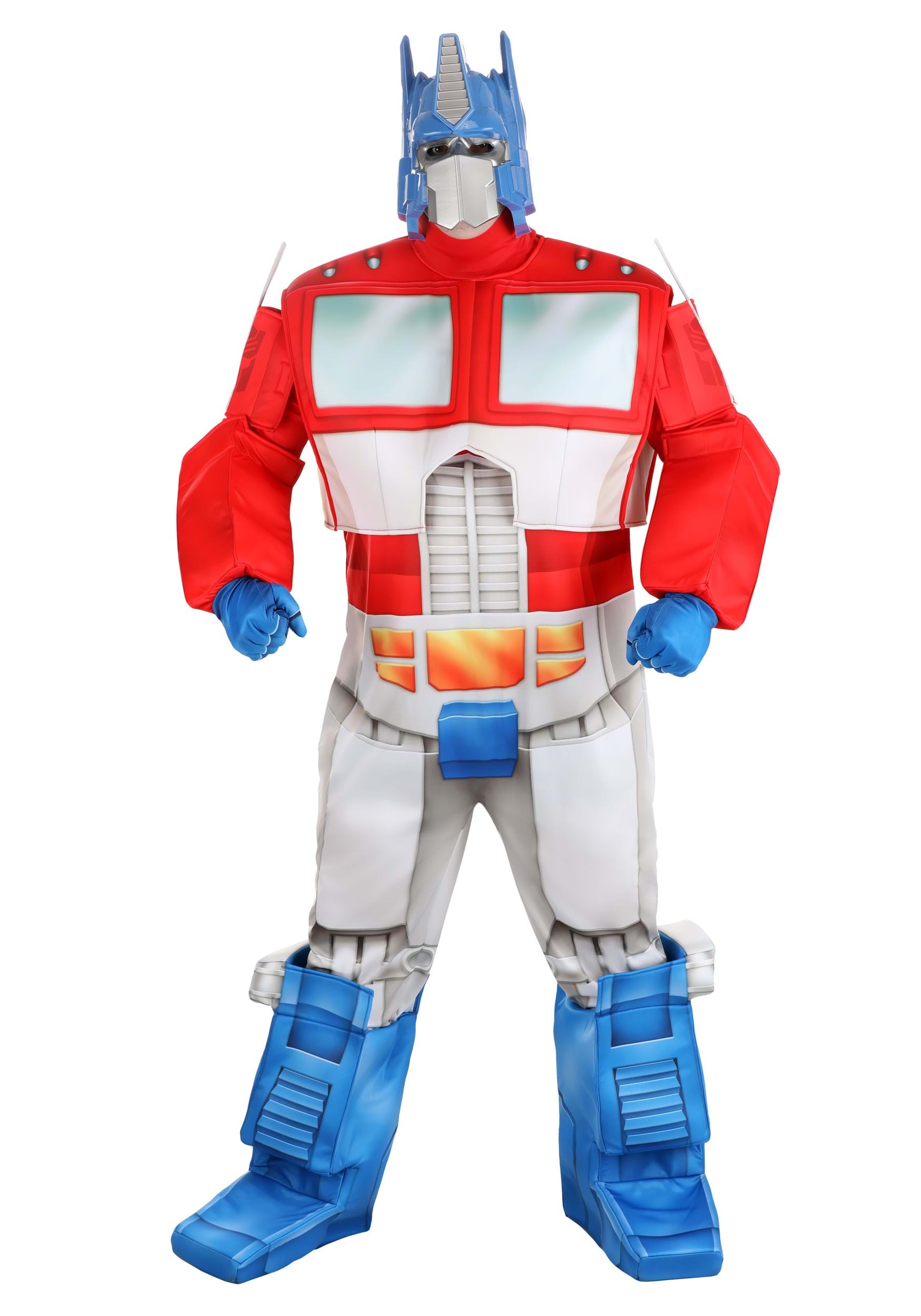 Adult Plus Size Transformers Retro Optimus Prime Costume | Transformers Costumes