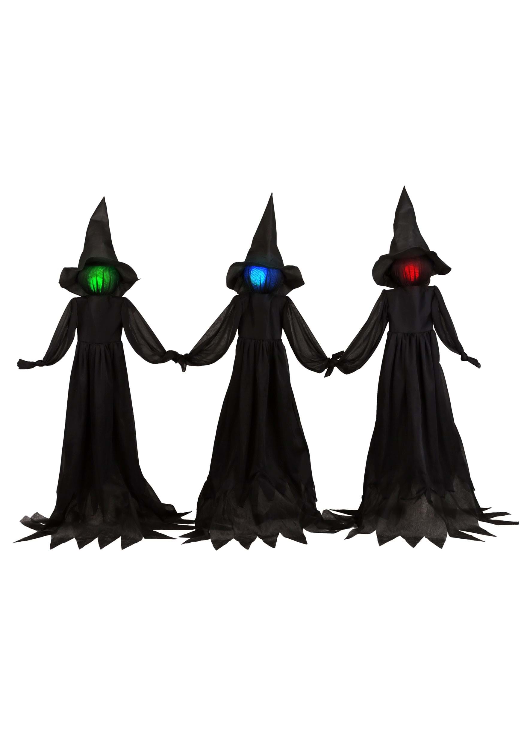 4FT Holding Hands Set of 3 Witches Decoration