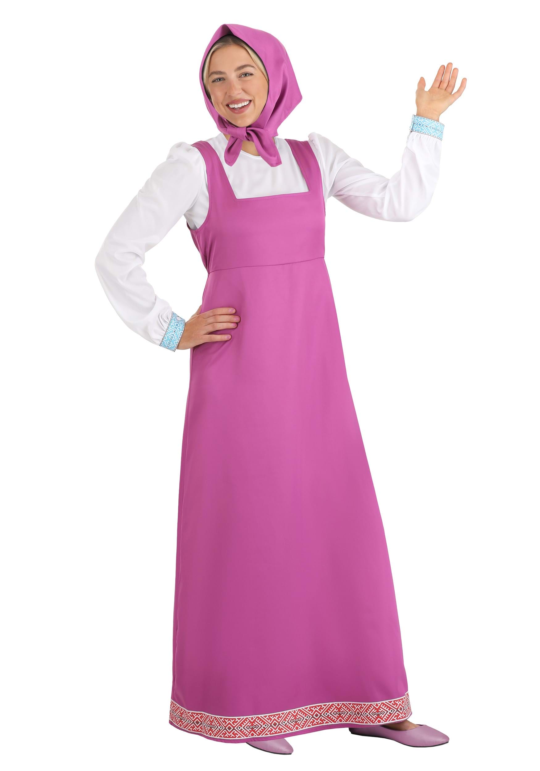 Masha and the Bear Masha Adult Costume