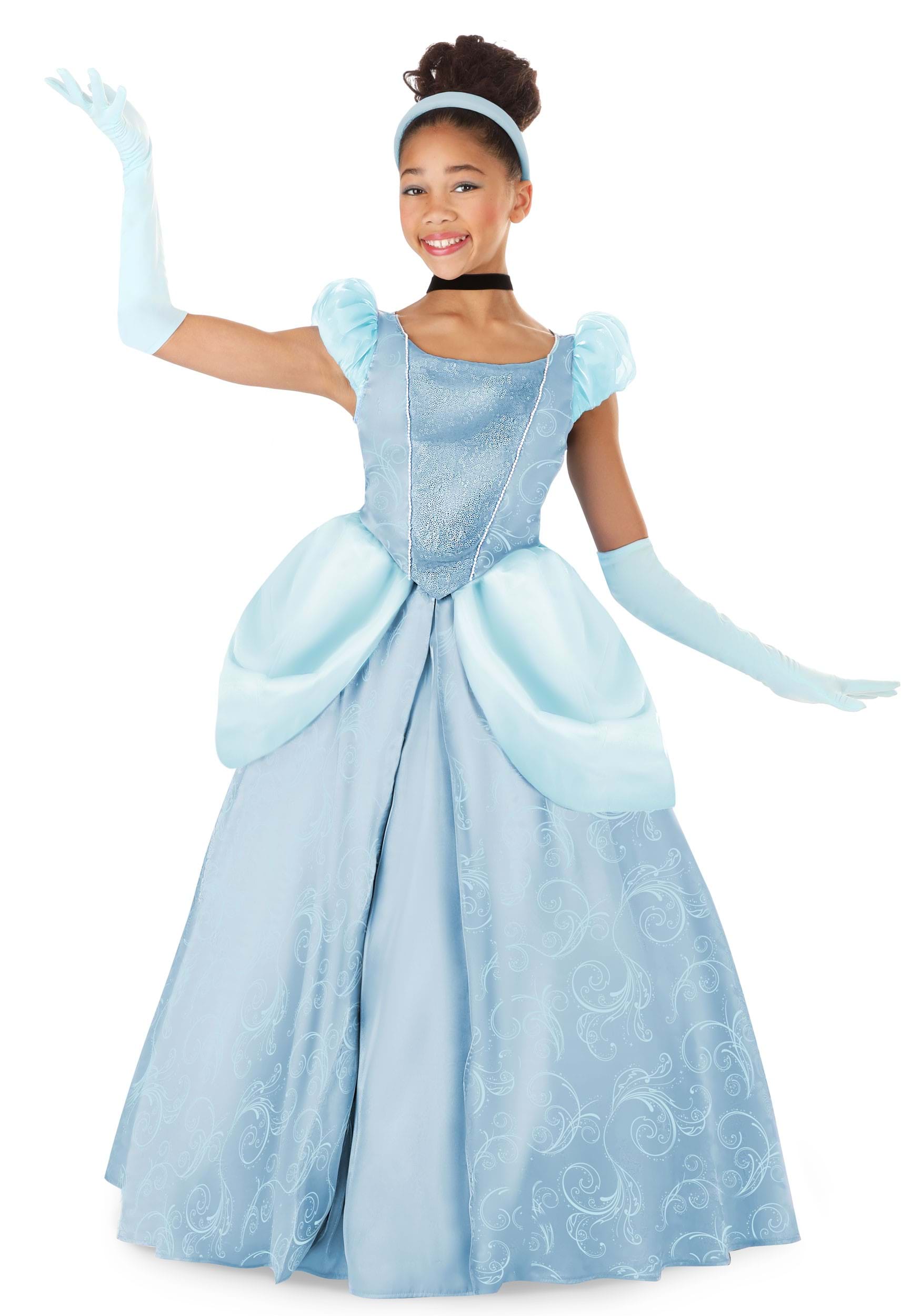 Child Disney Premium Cinderella Costume Dress | Disney Costumes