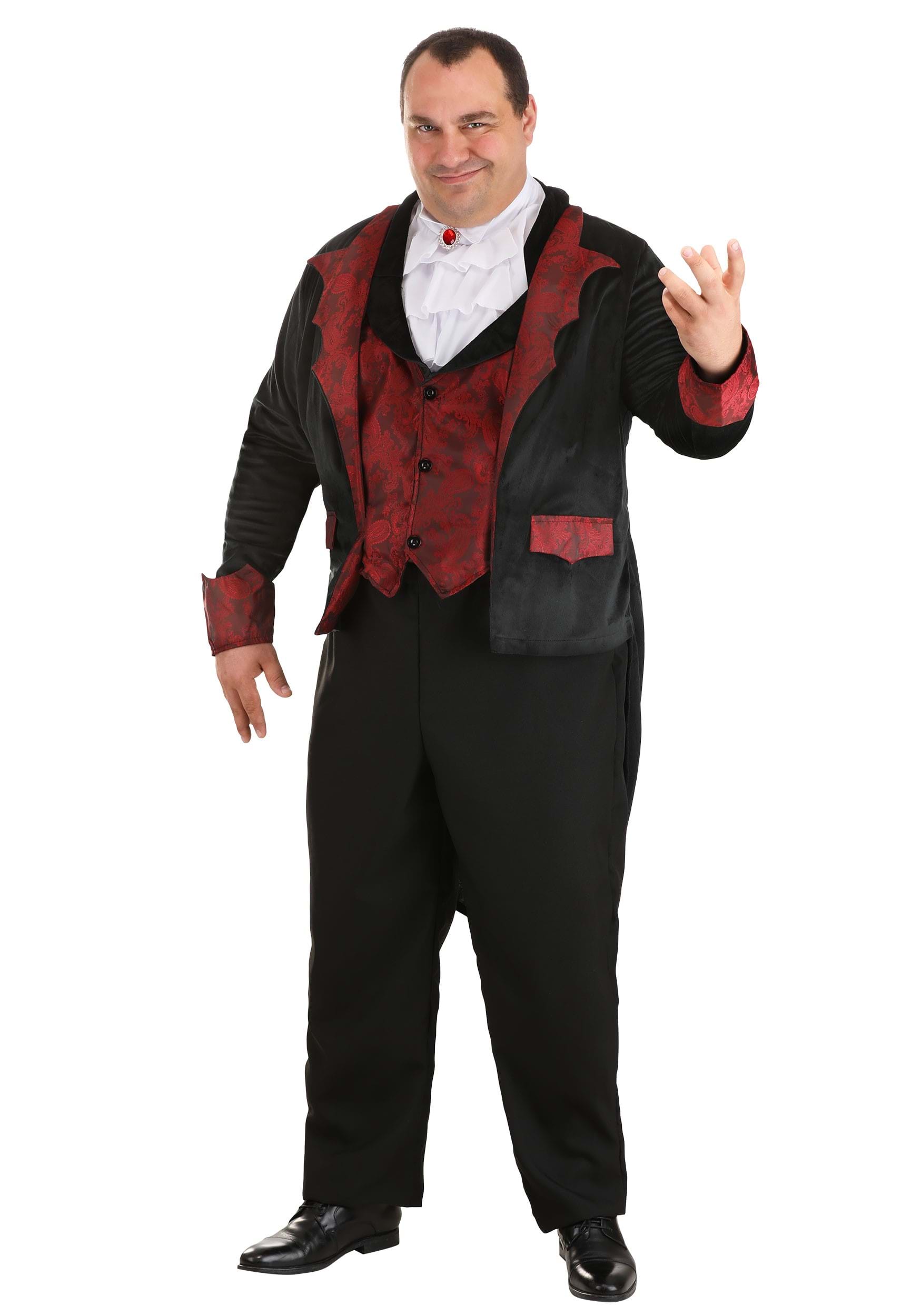 Dashing Vampire Costume for Plus Size Men
