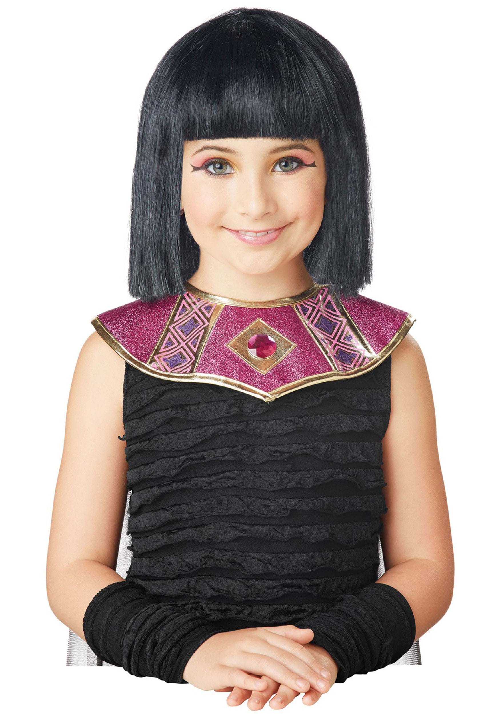Cleopatra Costume Wig for Girls | Egyptian Accessories