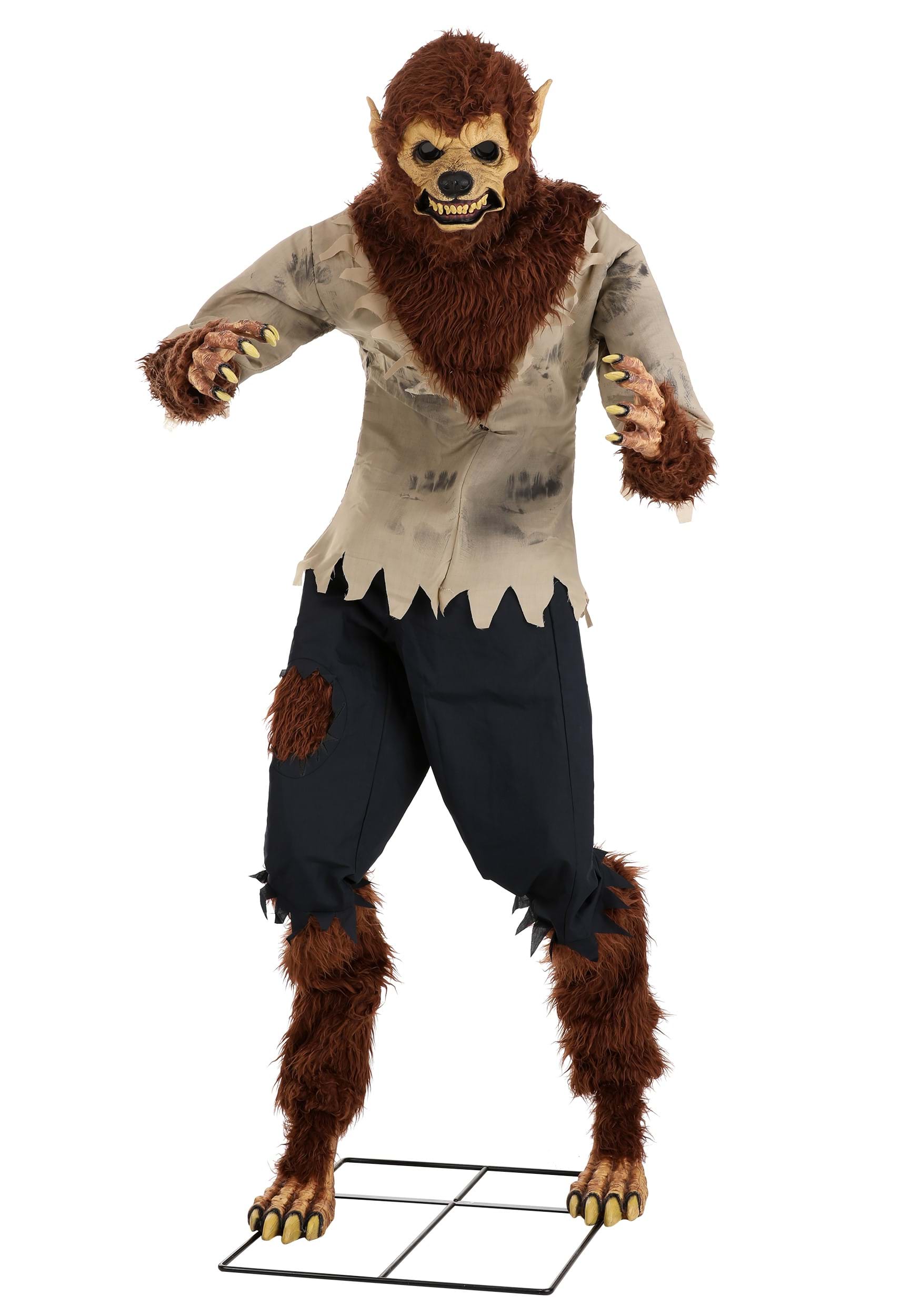 6 Foot Feral Werewolf Animatronic Decoration | Seasonal Visions International