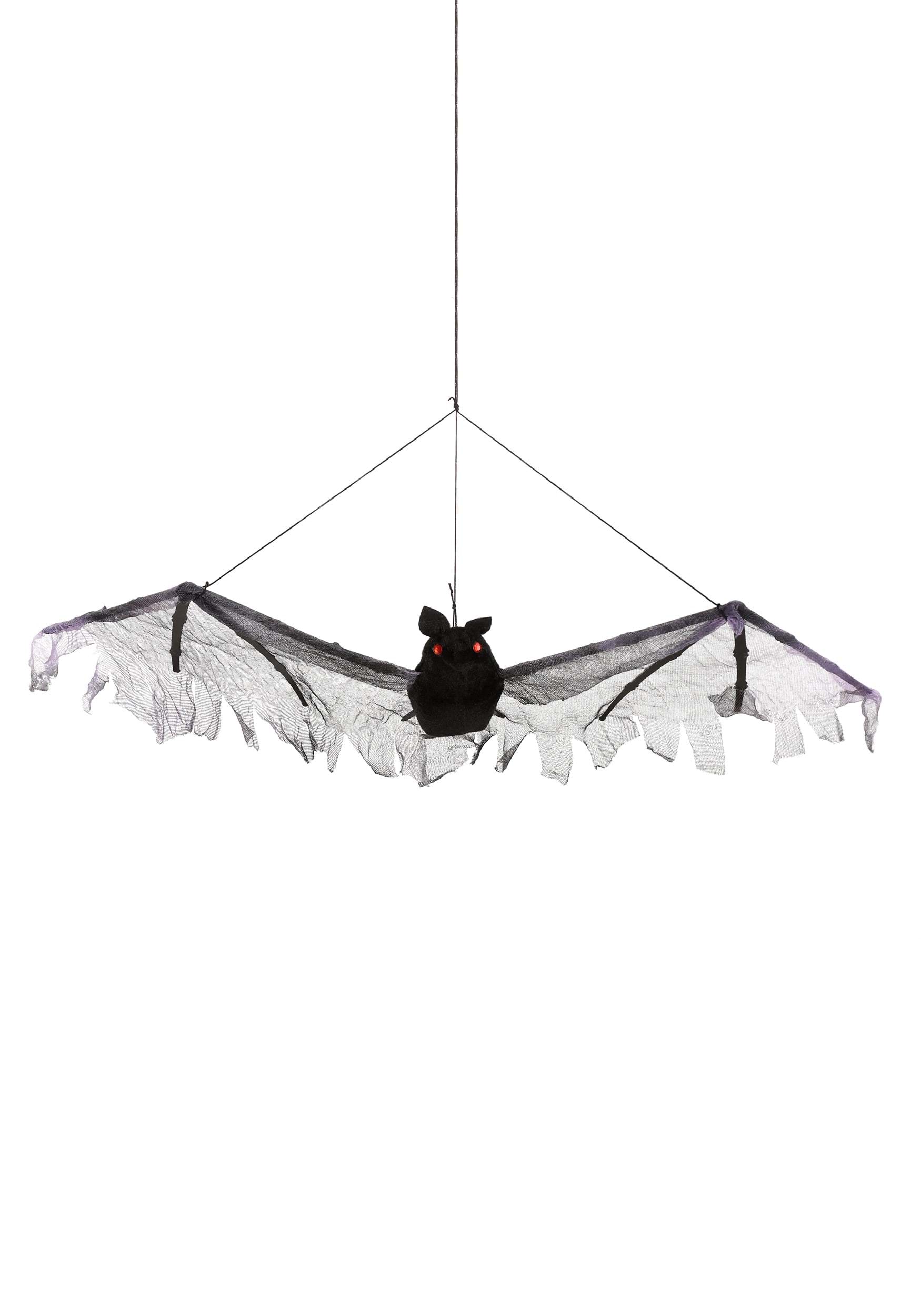 Hanging Spooky Black Bat Halloween Prop | Animal Decorations