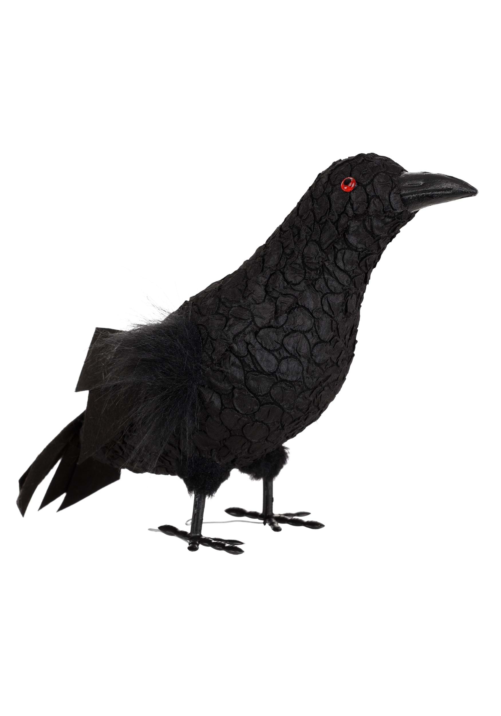 13-Inch Standing Black Crow Decoration | Table Decorations