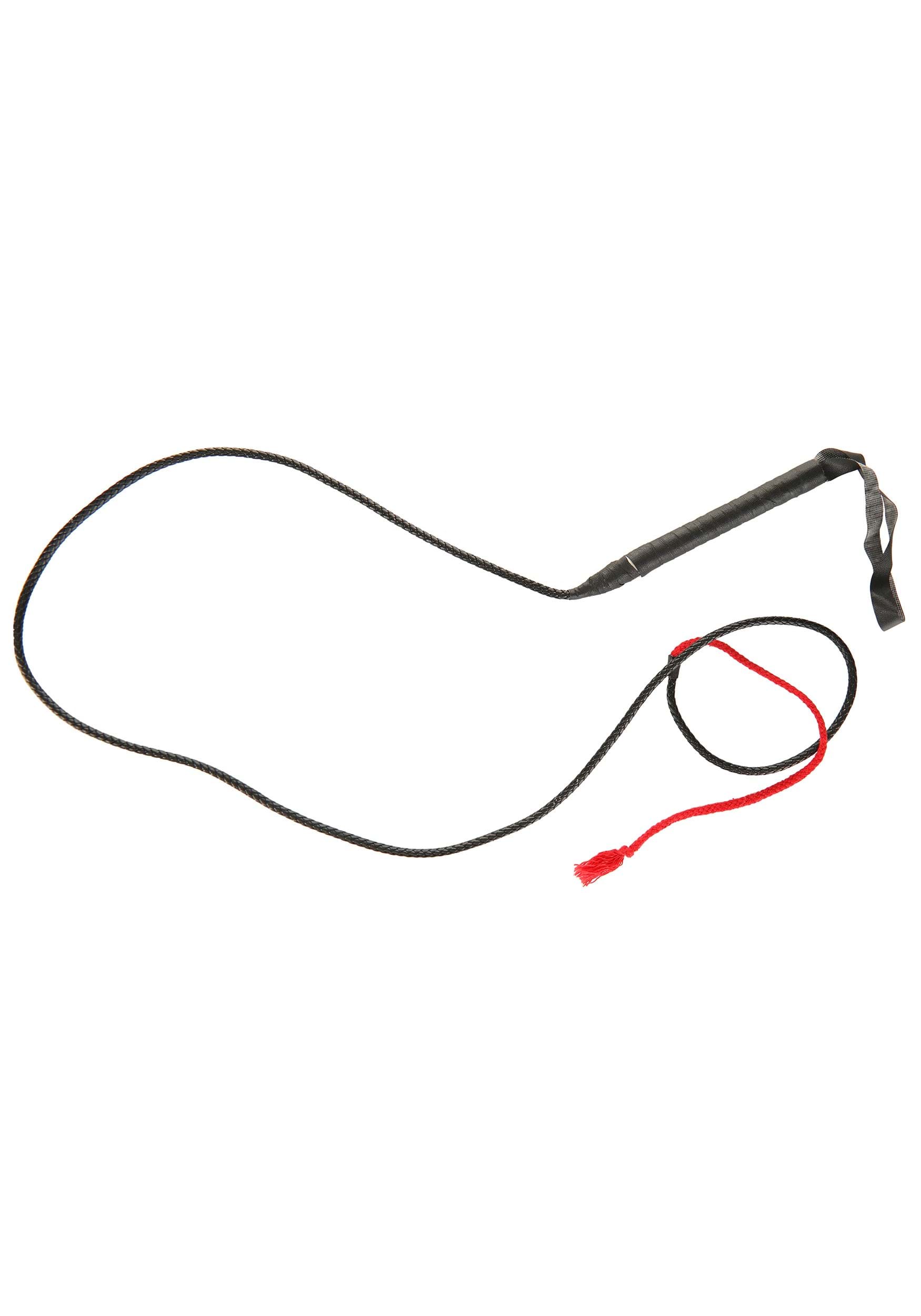 Classic Black Whip Costume Prop | Costume Accessories