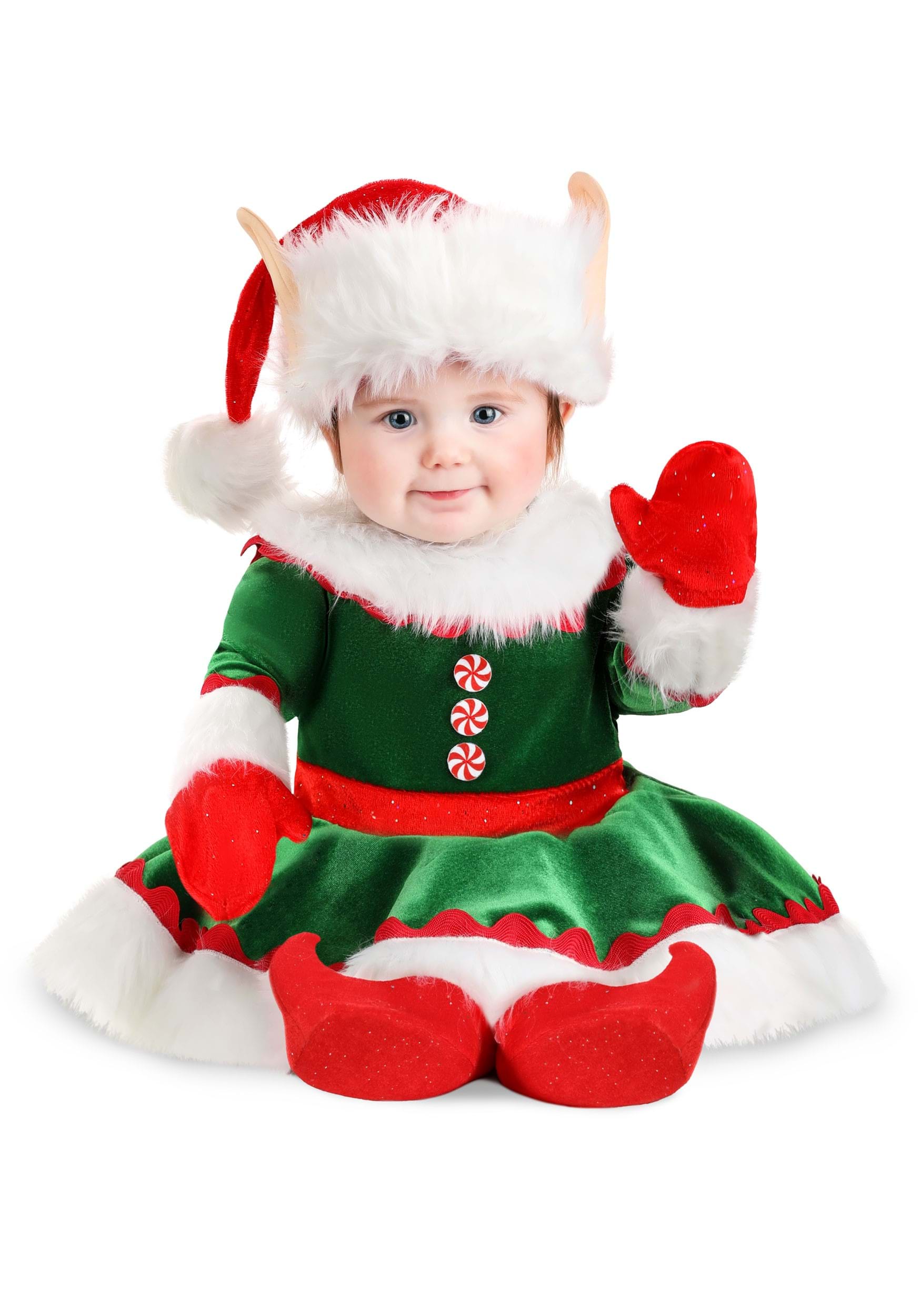 Christmas Elf Girl's Infant Costume | Kid's Elf Costumes