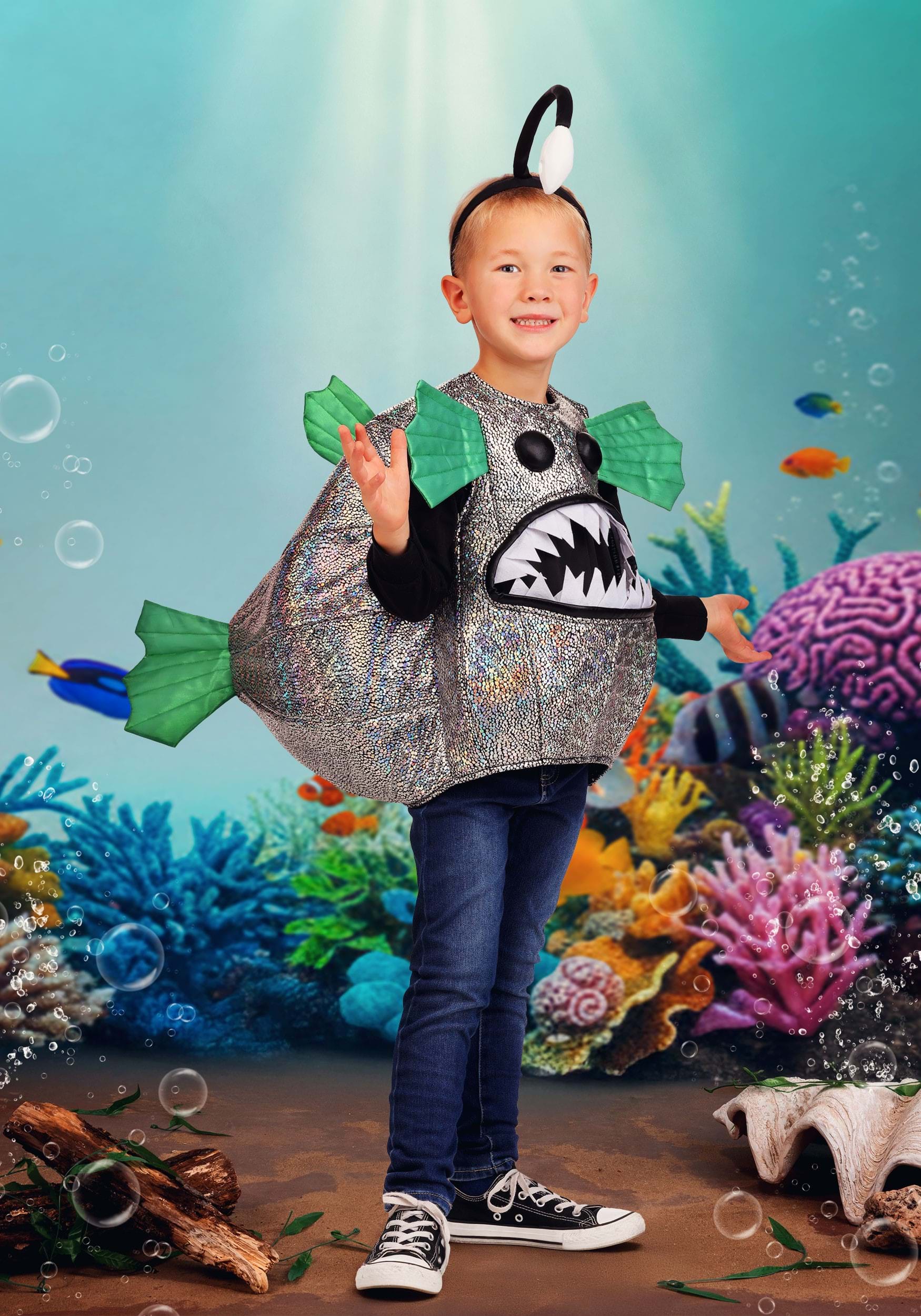 Adorable Anglerfish Toddler Costume | Kid's Fish Costumes