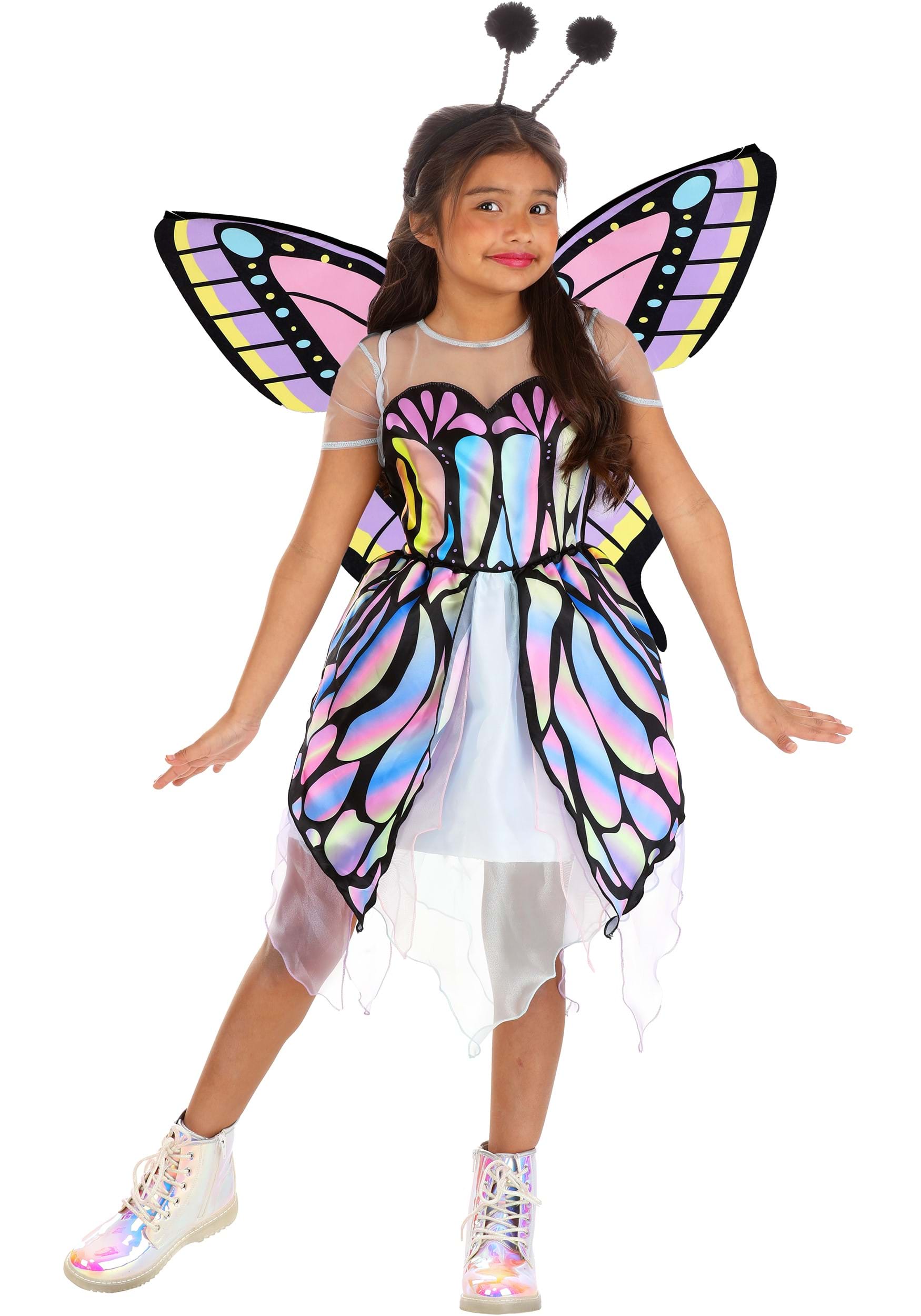 Kid's Wild Wings Pastel Butterfly Costume | Butterfly Costumes