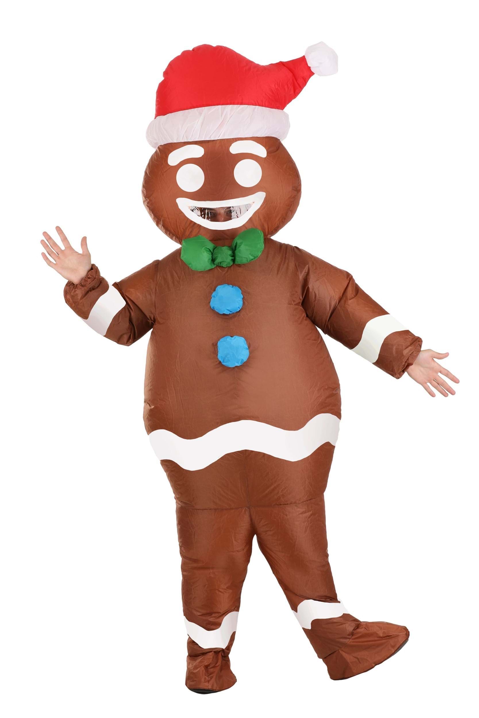 Adult Inflatable Gingerbread Costume