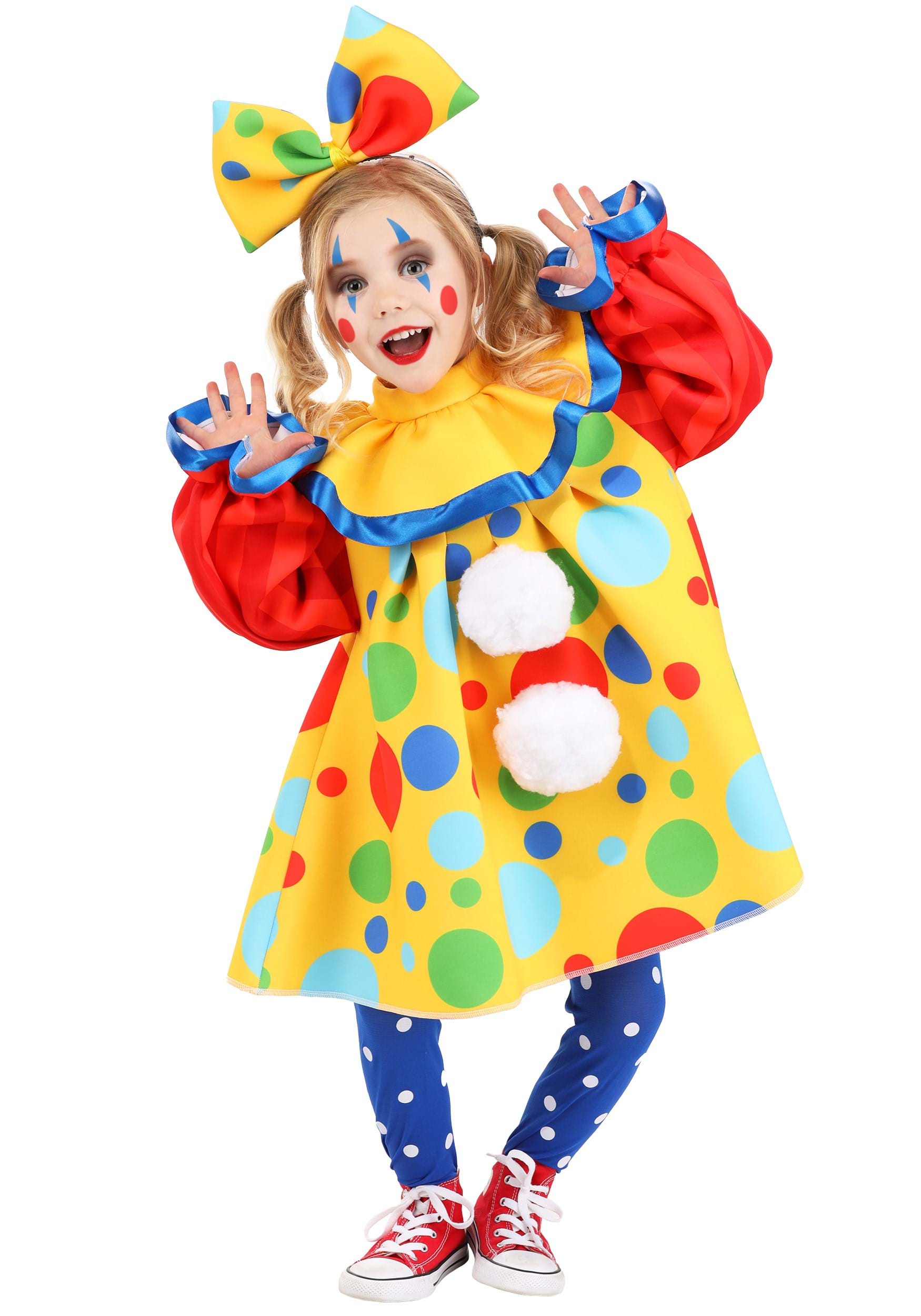 Toddler Posh Polka Dot Clown Costume | Kid's Clown Costumes