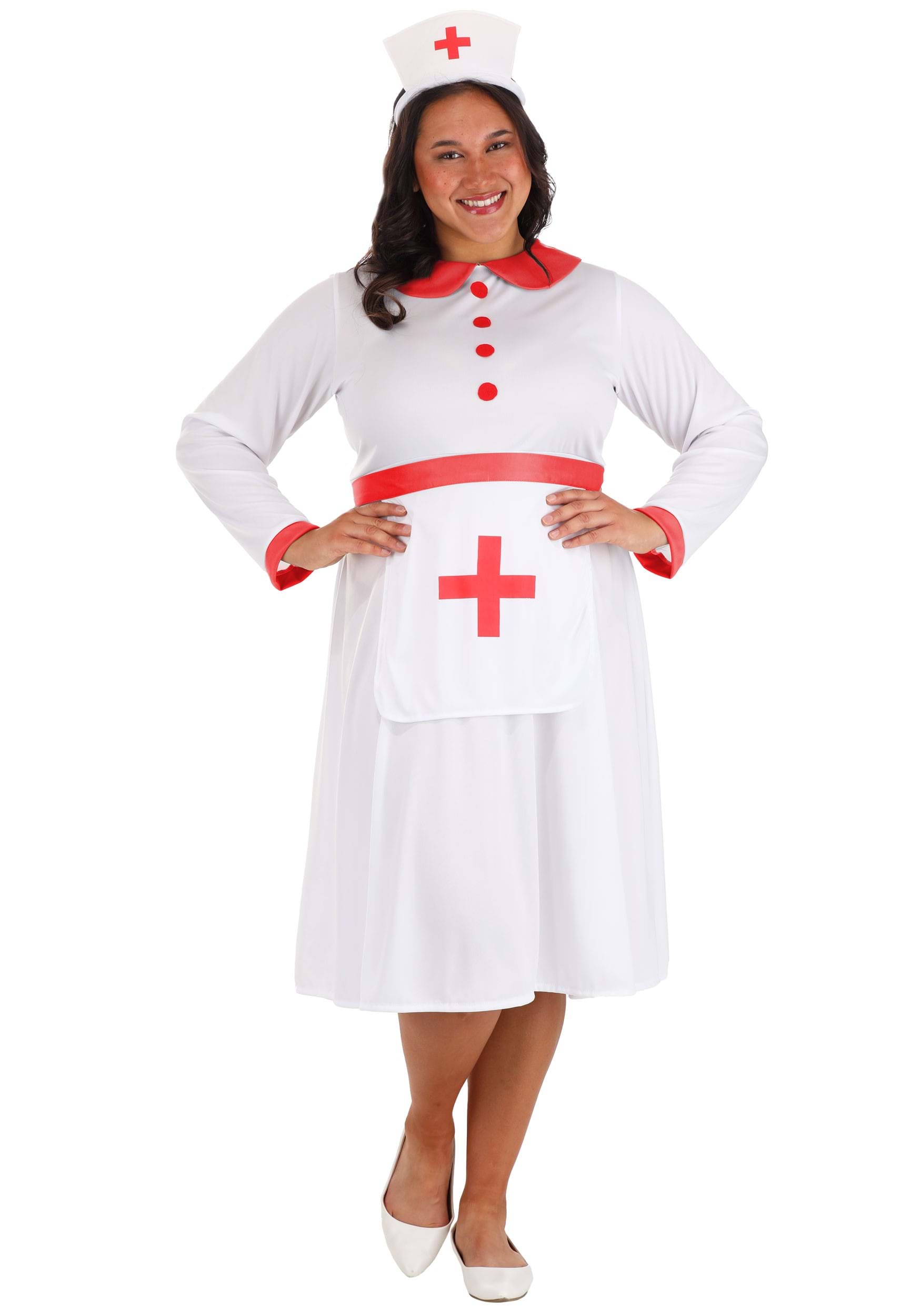 Women's Plus Size Classic Nurse Costume | Plus Size Costumes