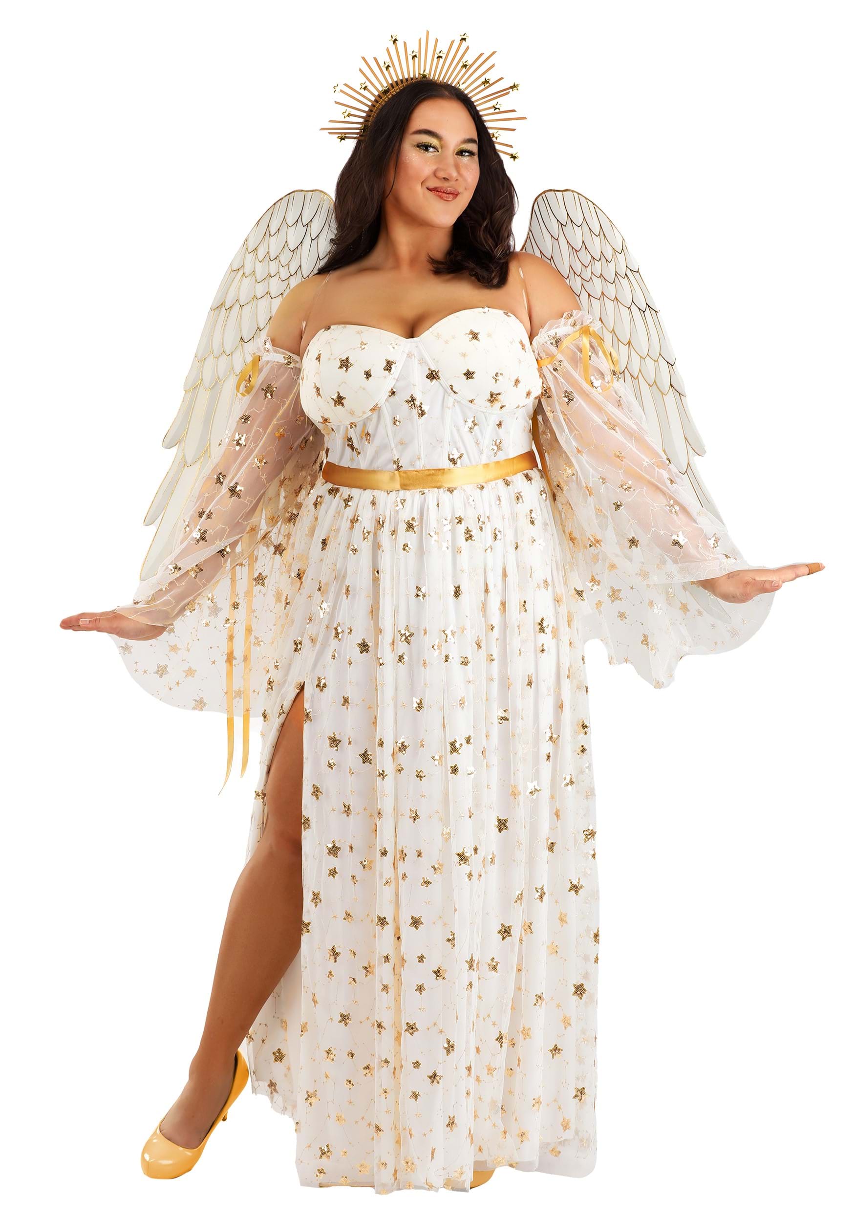 Plus Size Women's Premium Angel Costume | Adult Angel Costumes