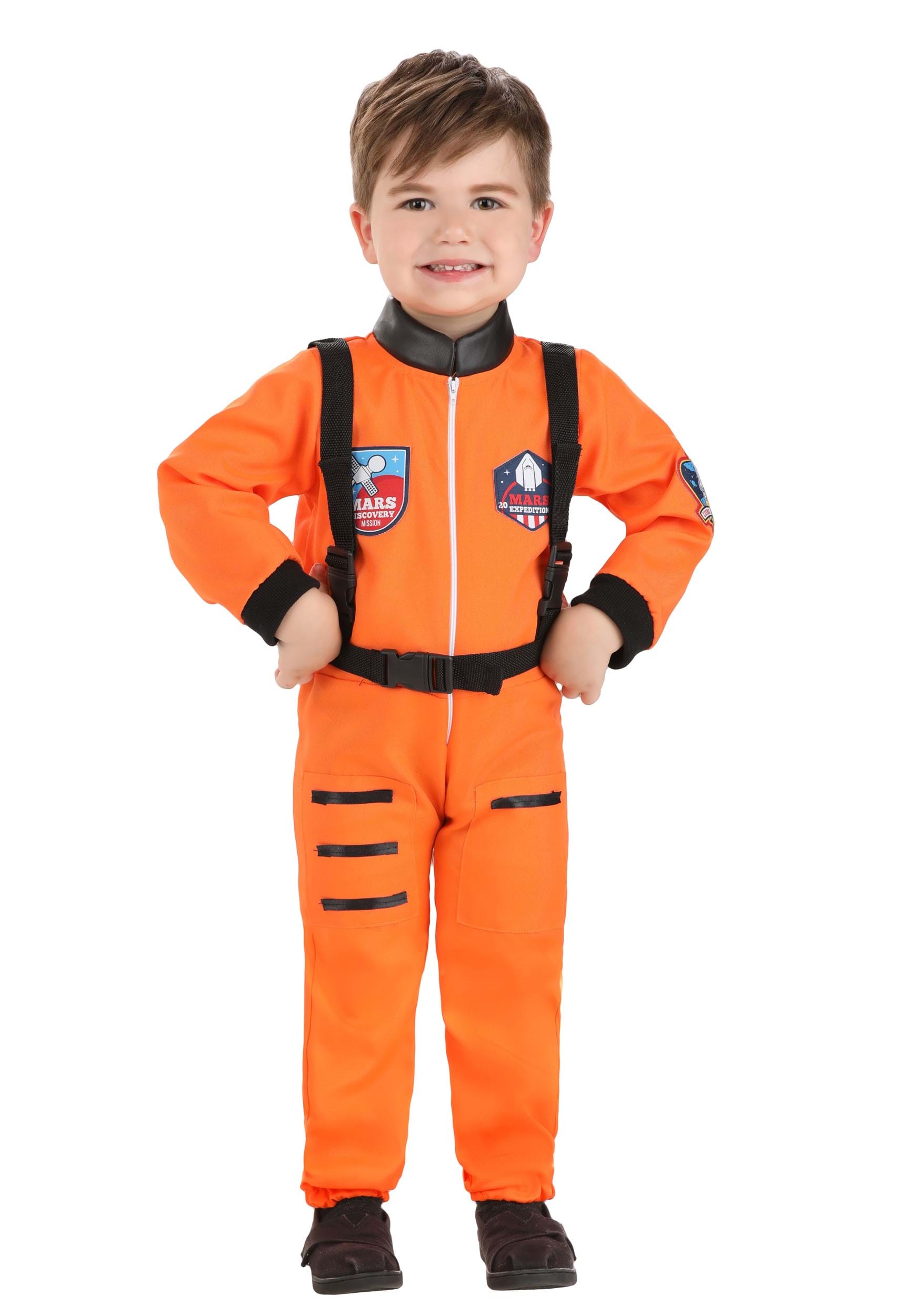 Classic Toddler Orange Astronaut Costume | Kid's Astronaut Costumes