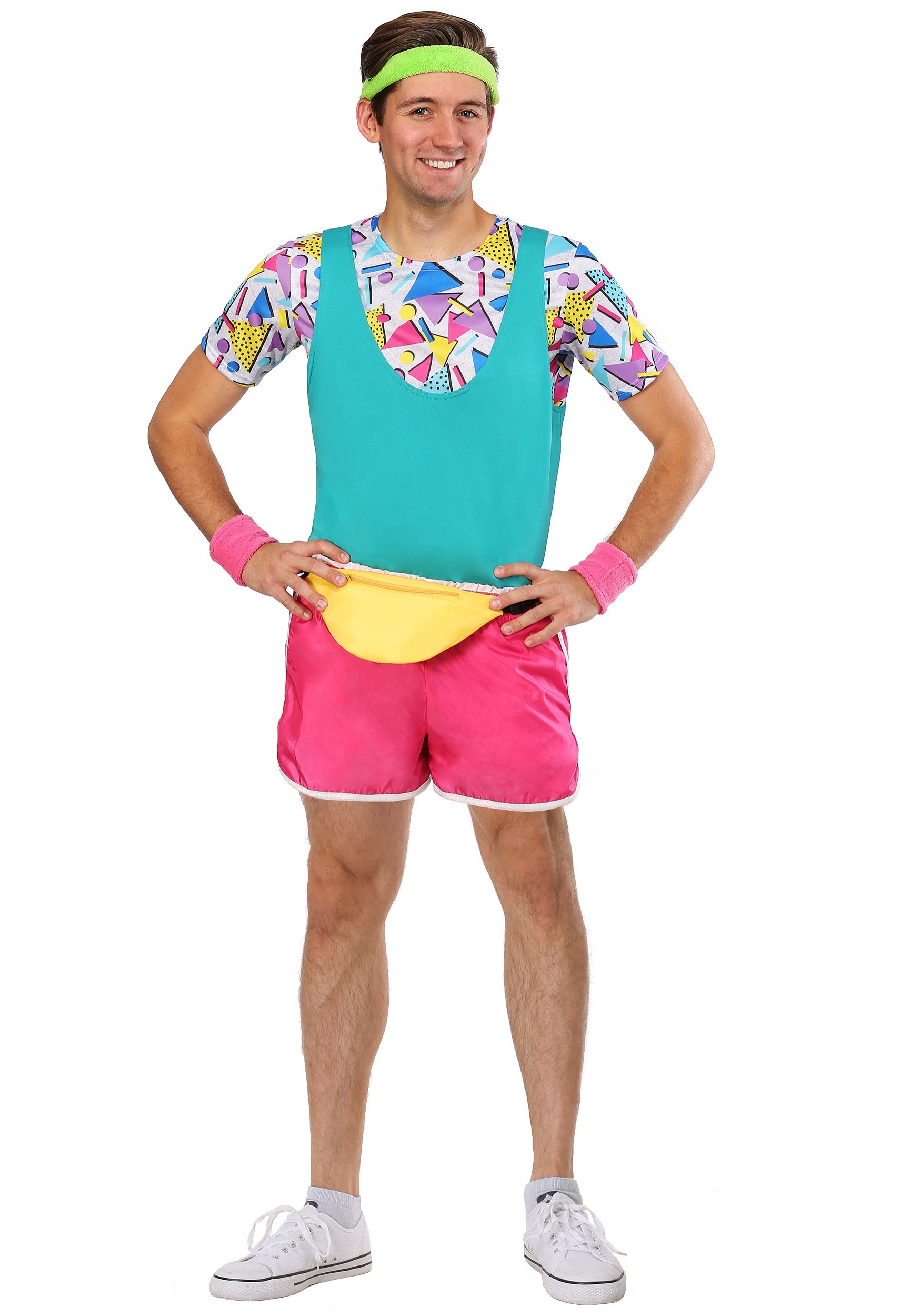 Adult Work It Out 80s Costume | 80s Costumes