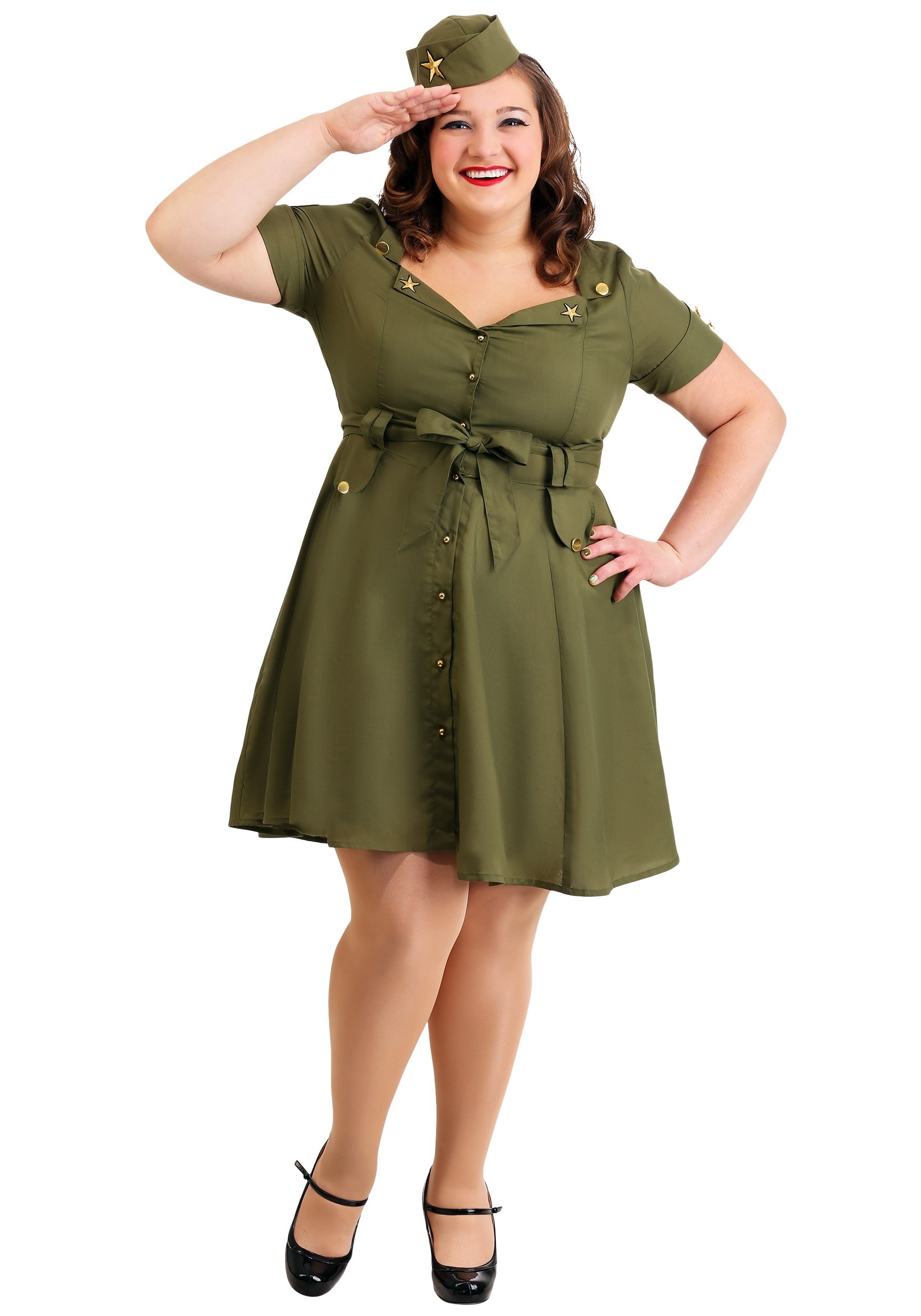 Plus Size Women's Vintage Combat Cutie