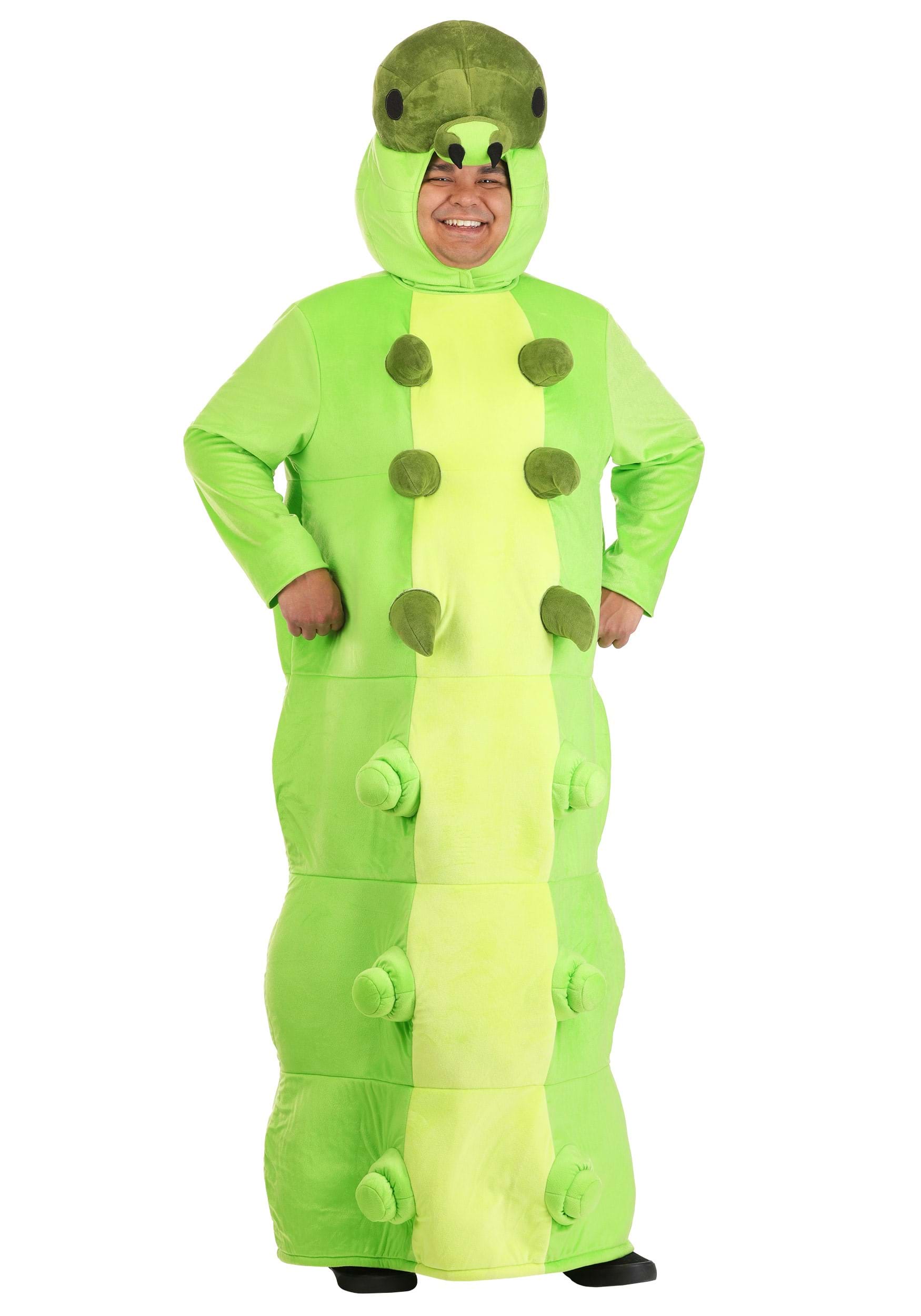 Plus Size Green Caterpillar Adult Costume | Bug Costumes