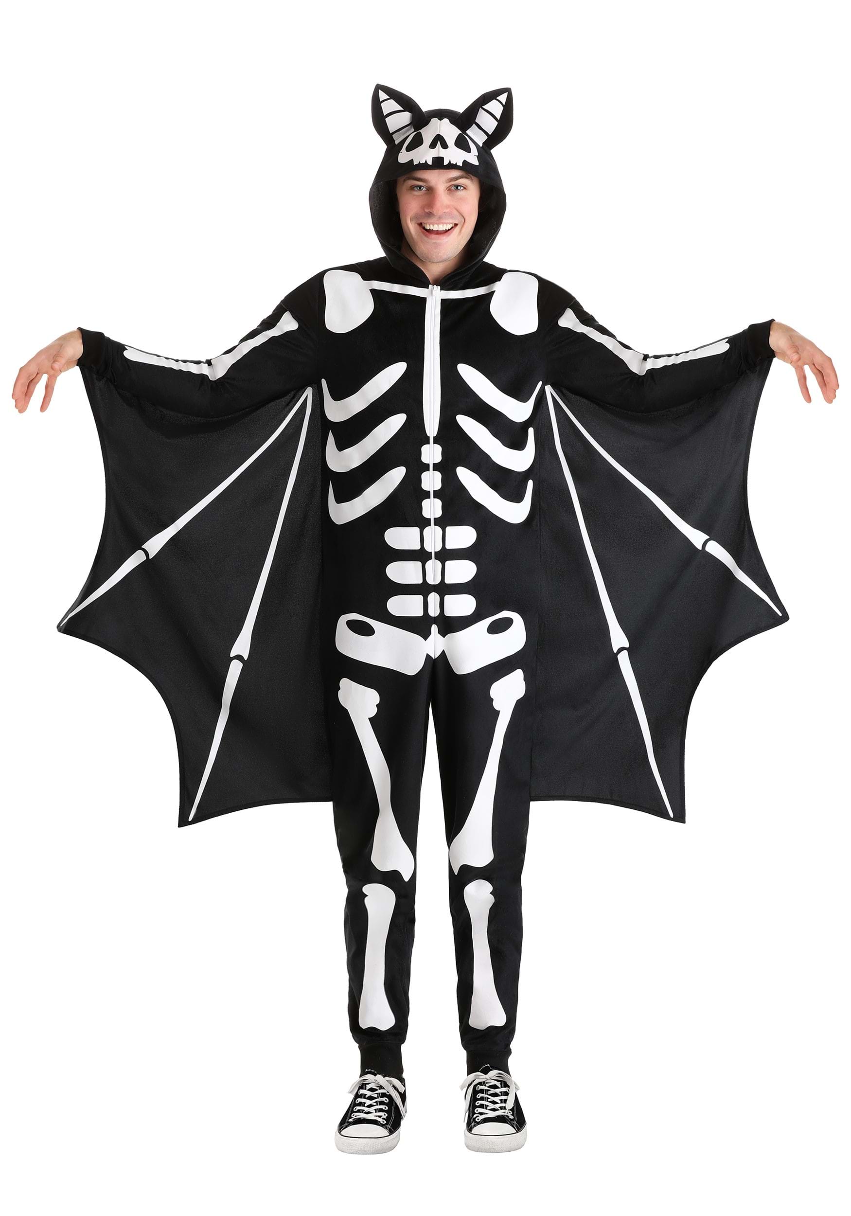 Flying Skeleton Bat Adult Costume | Bat Costumes