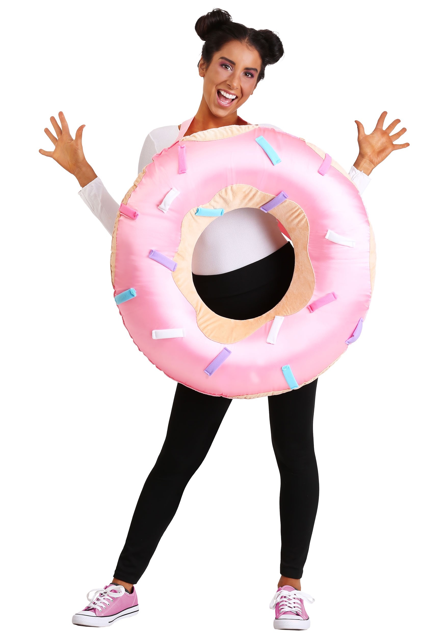 Adult Pink Donut Costume | Adult Food Costumes