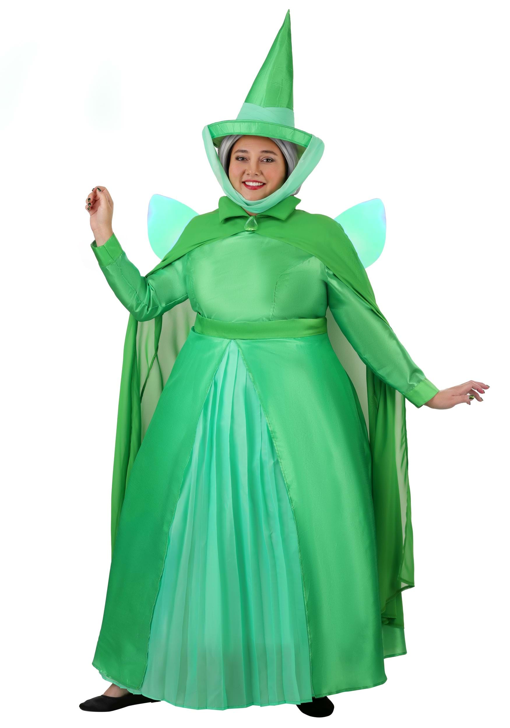 Plus Size Disney Sleeping Beauty Fauna Women's Costume | Disney Costumes