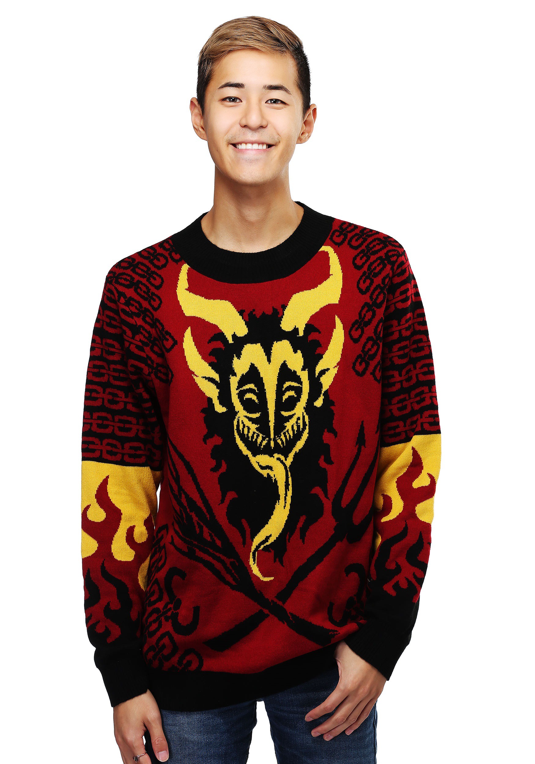 Krampus Ugly Christmas Sweater for Men | Adult Apparel
