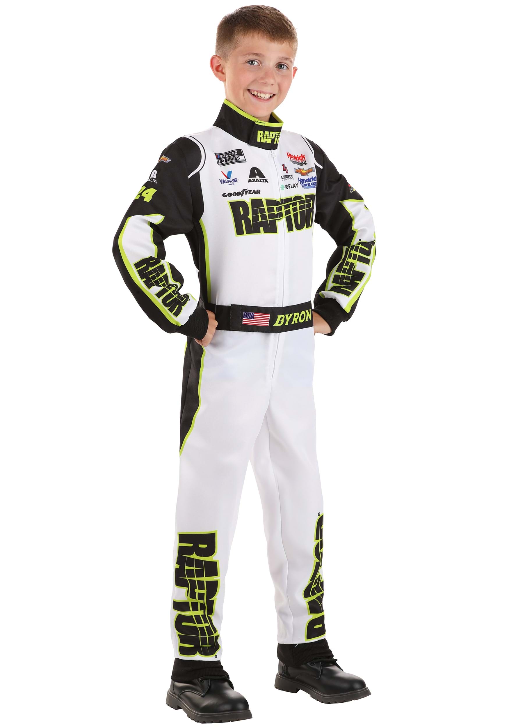 Kid's William Byron Raptor Uniform NASCAR Costume | Sports Costumes