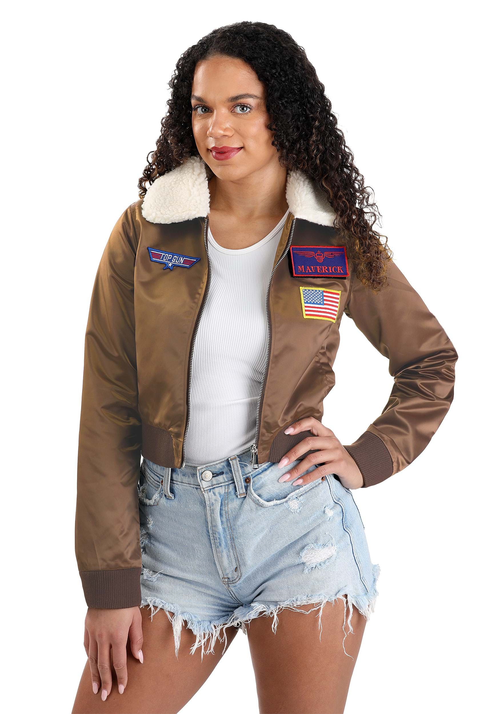 Top Gun Bomber Jacket Women's Costume | Top Gun Costumes