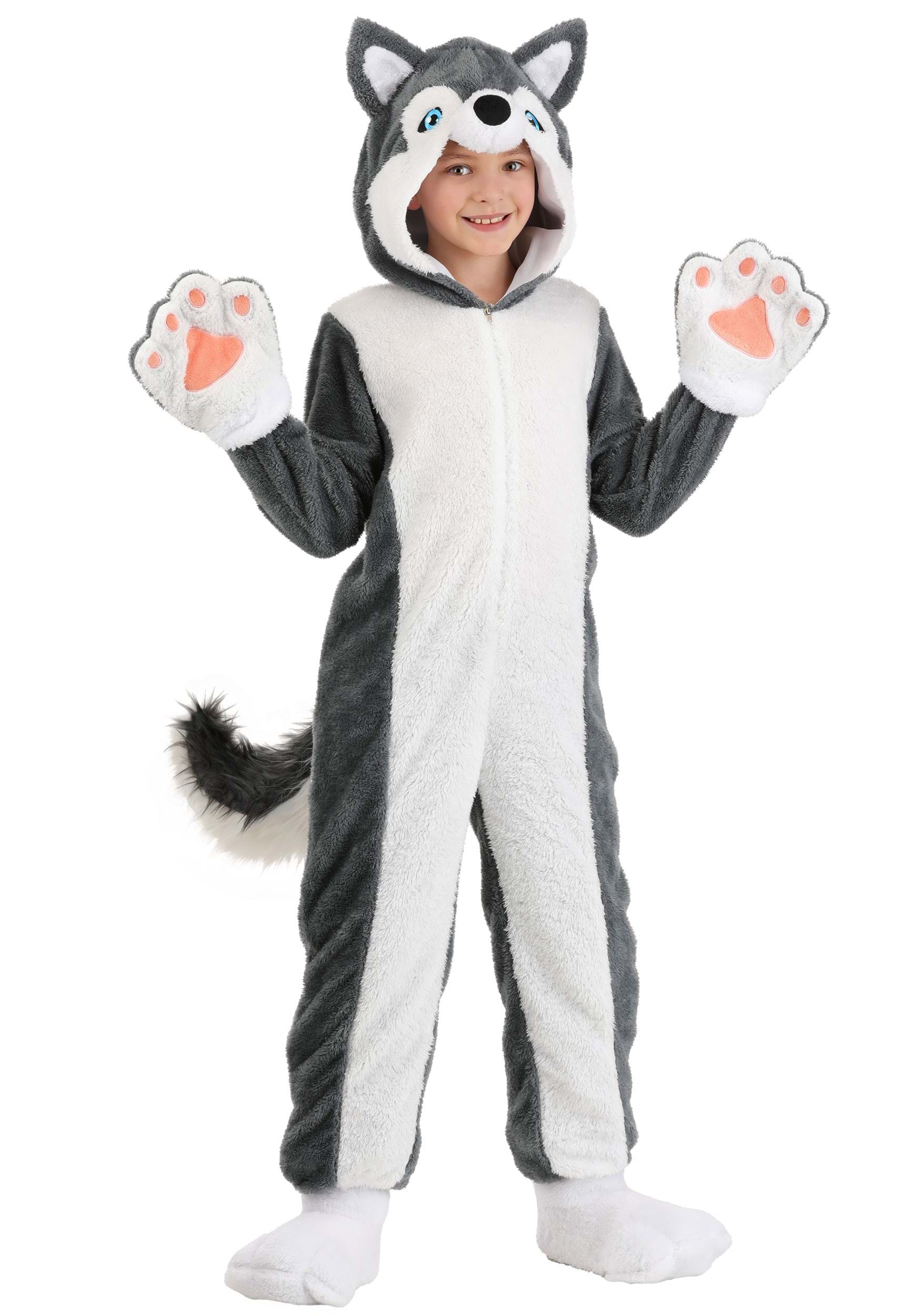 Siberian Husky Dog Kid's Costume | Animal Costumes