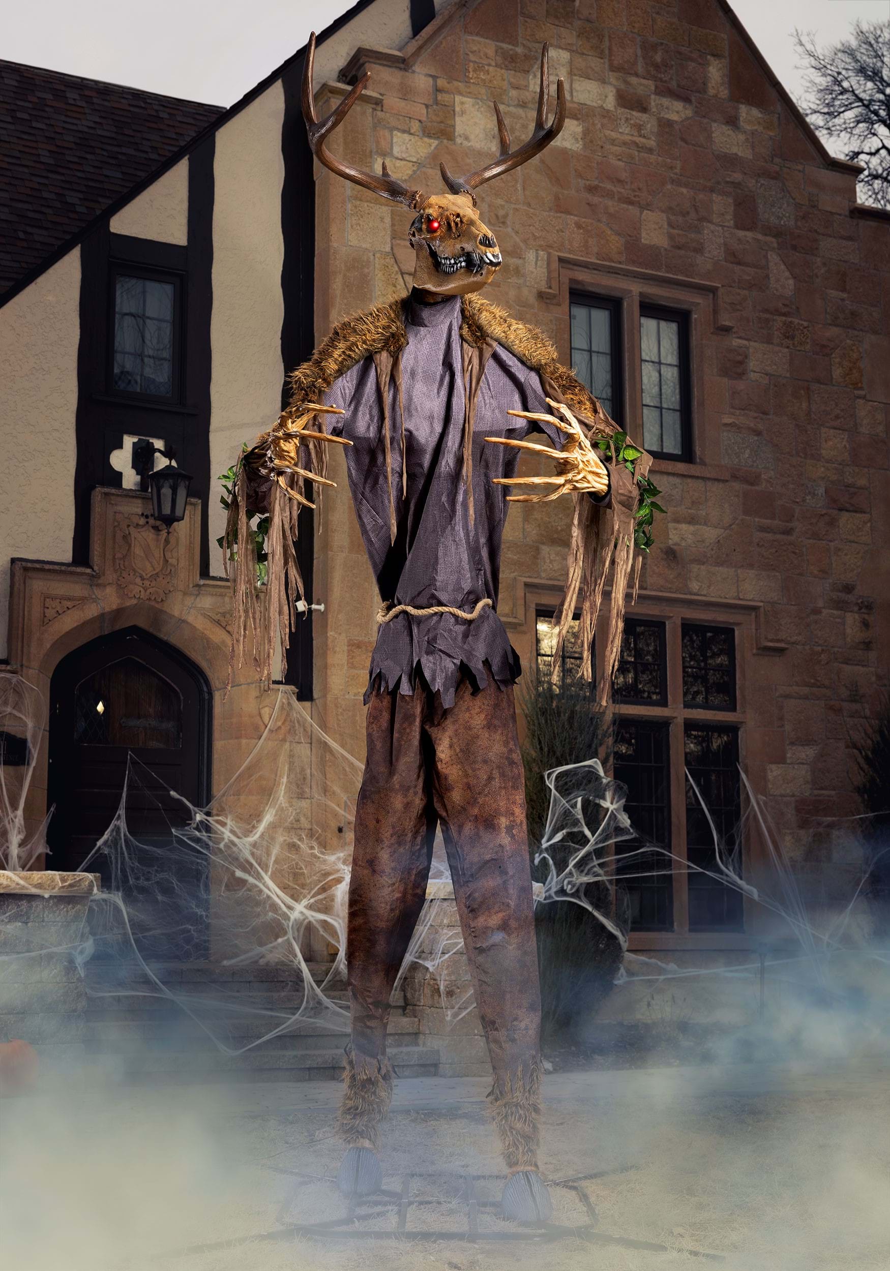 12FT Animated Towering Wendigo Halloween Decoration | Halloween Animatronics