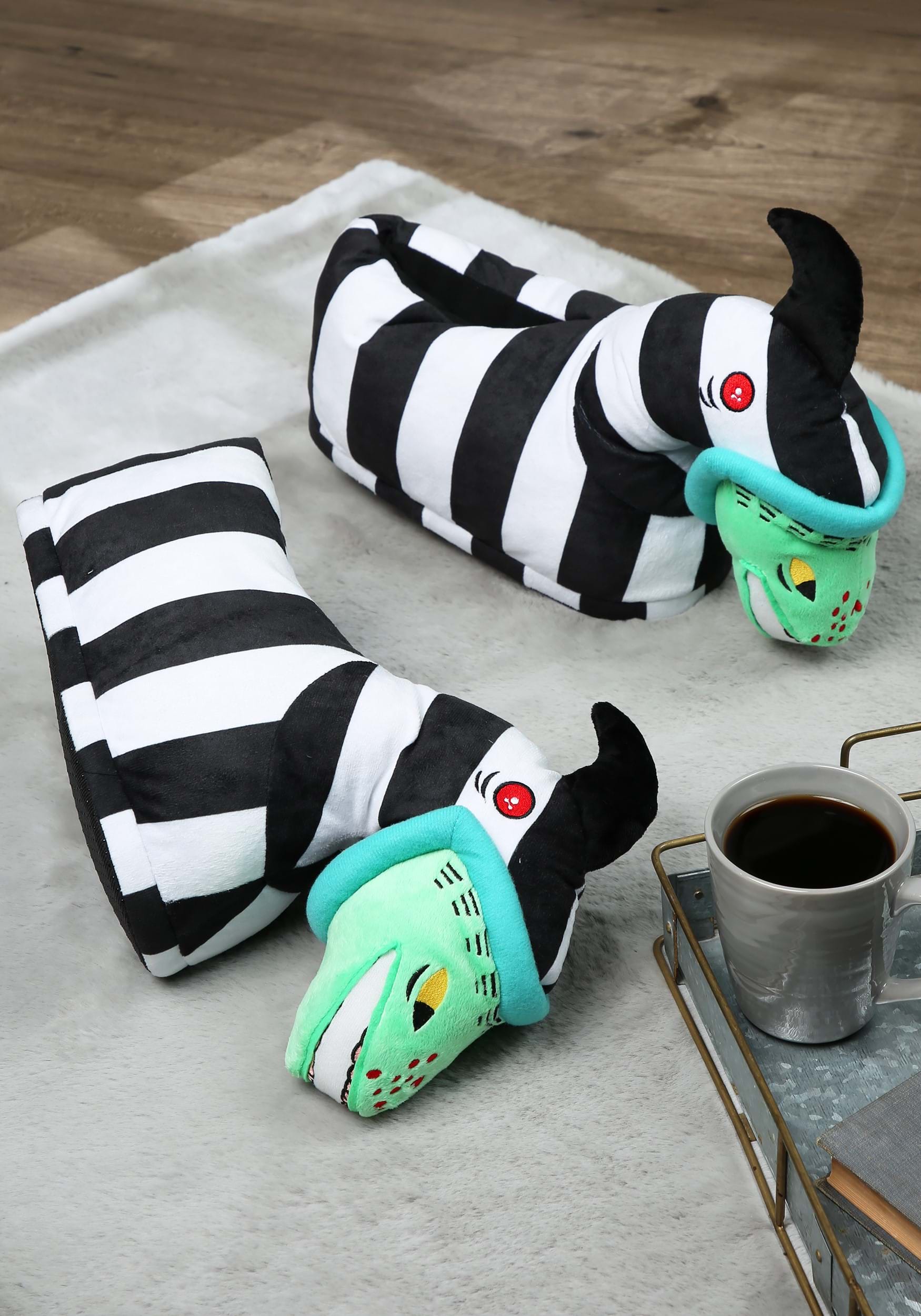 Beetlejuice Sandworm Adult Slippers | Beetlejuice Accessories