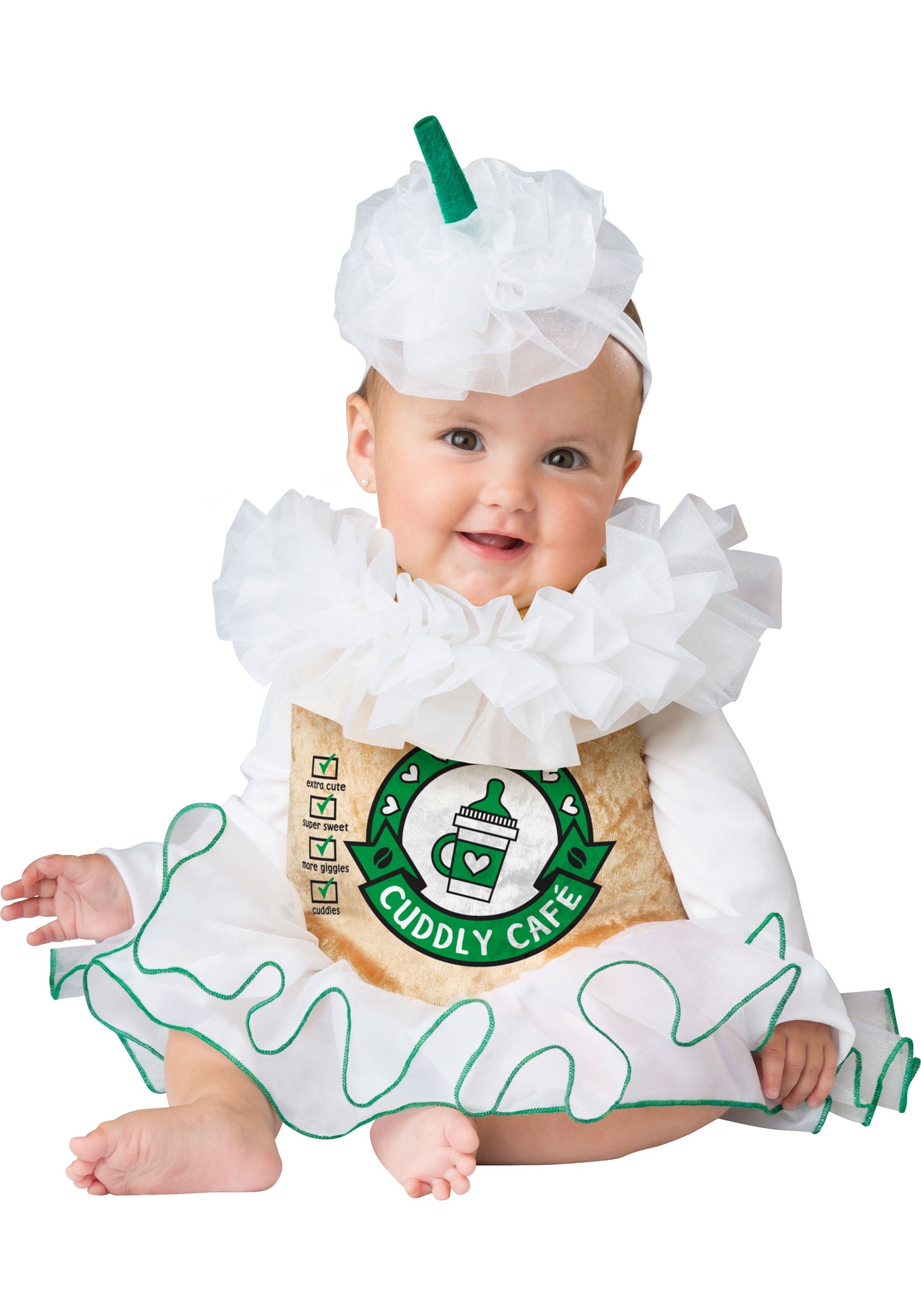 Cuddly Cappuccino Costume for Infants | Kids Starbucks Costume