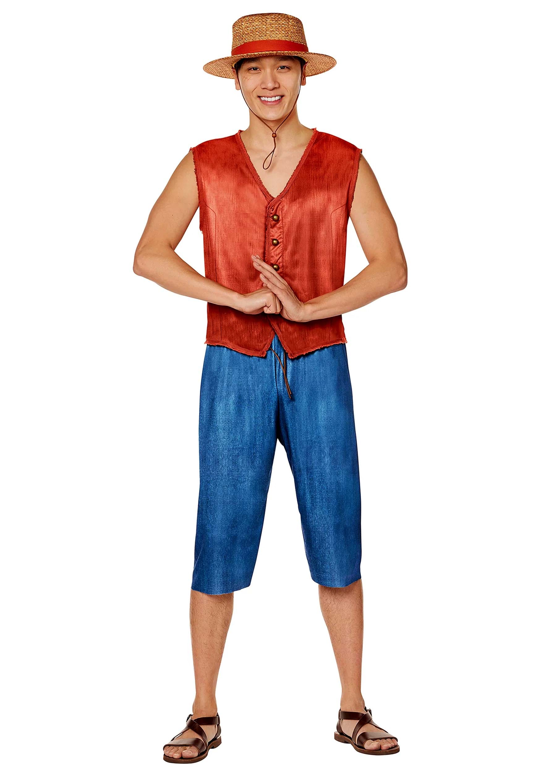 One Piece Adult Luffy Costume | Adult Anime Costumes