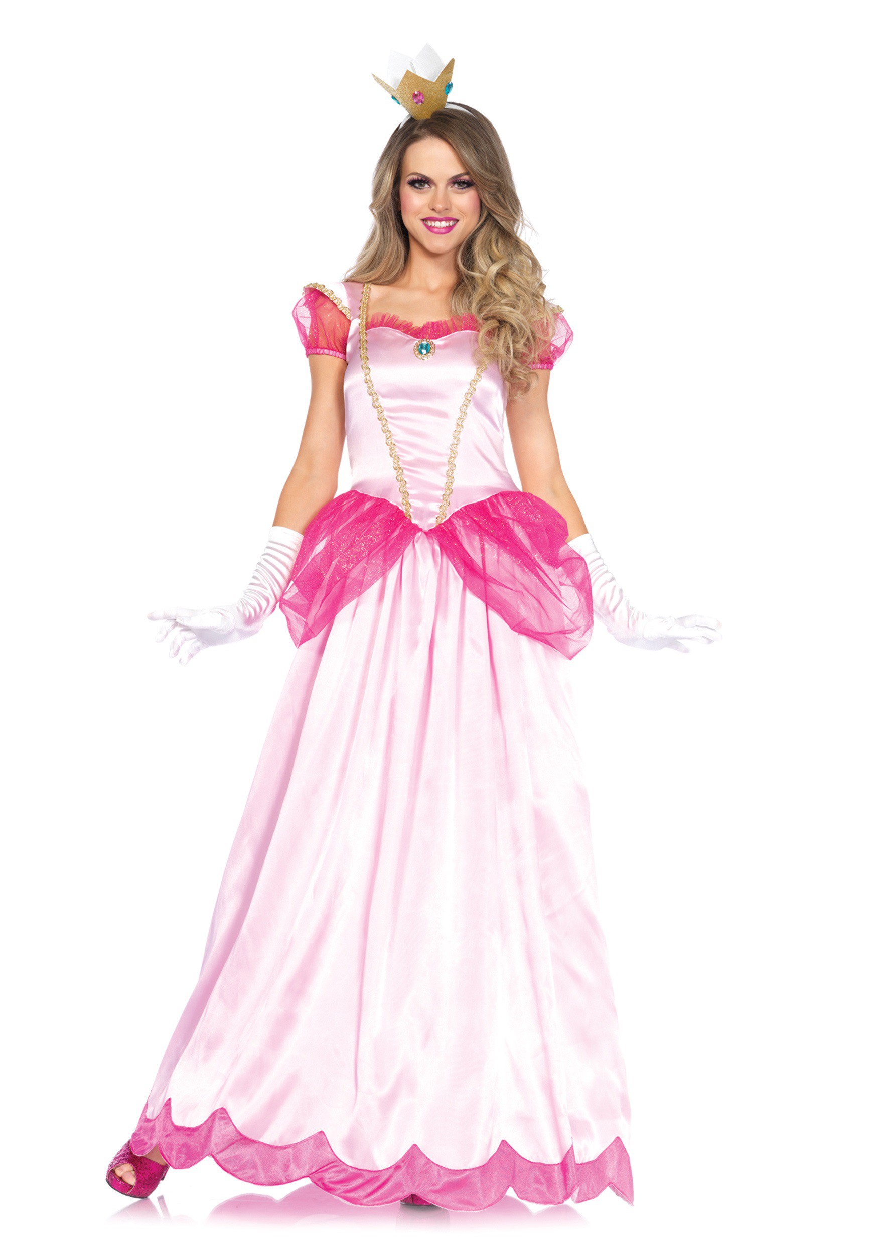 Classic Pink Princess Women's Costume | Video Game Costumes