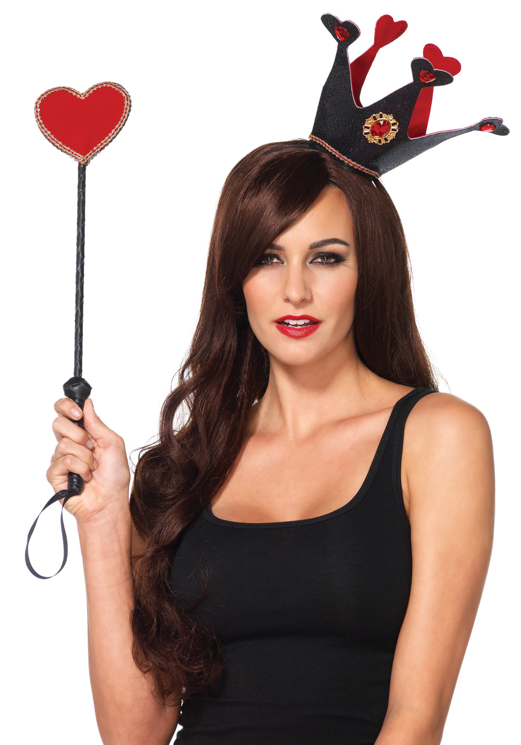 Royal Crown and Heart Scepter Kit | Queen of Hearts Accessories